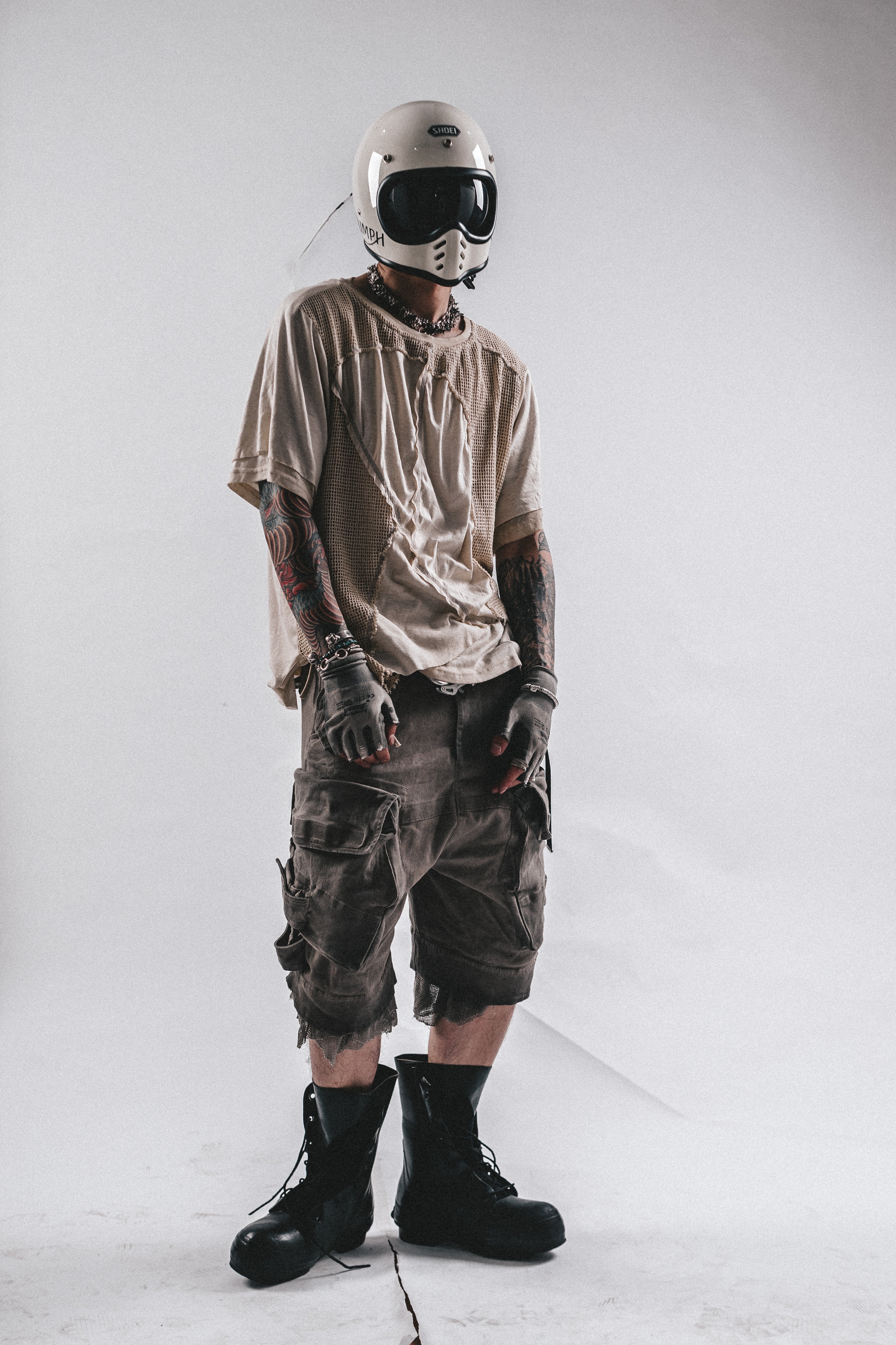 T-SHIRT DRKLEI MESHSCAR SLASH