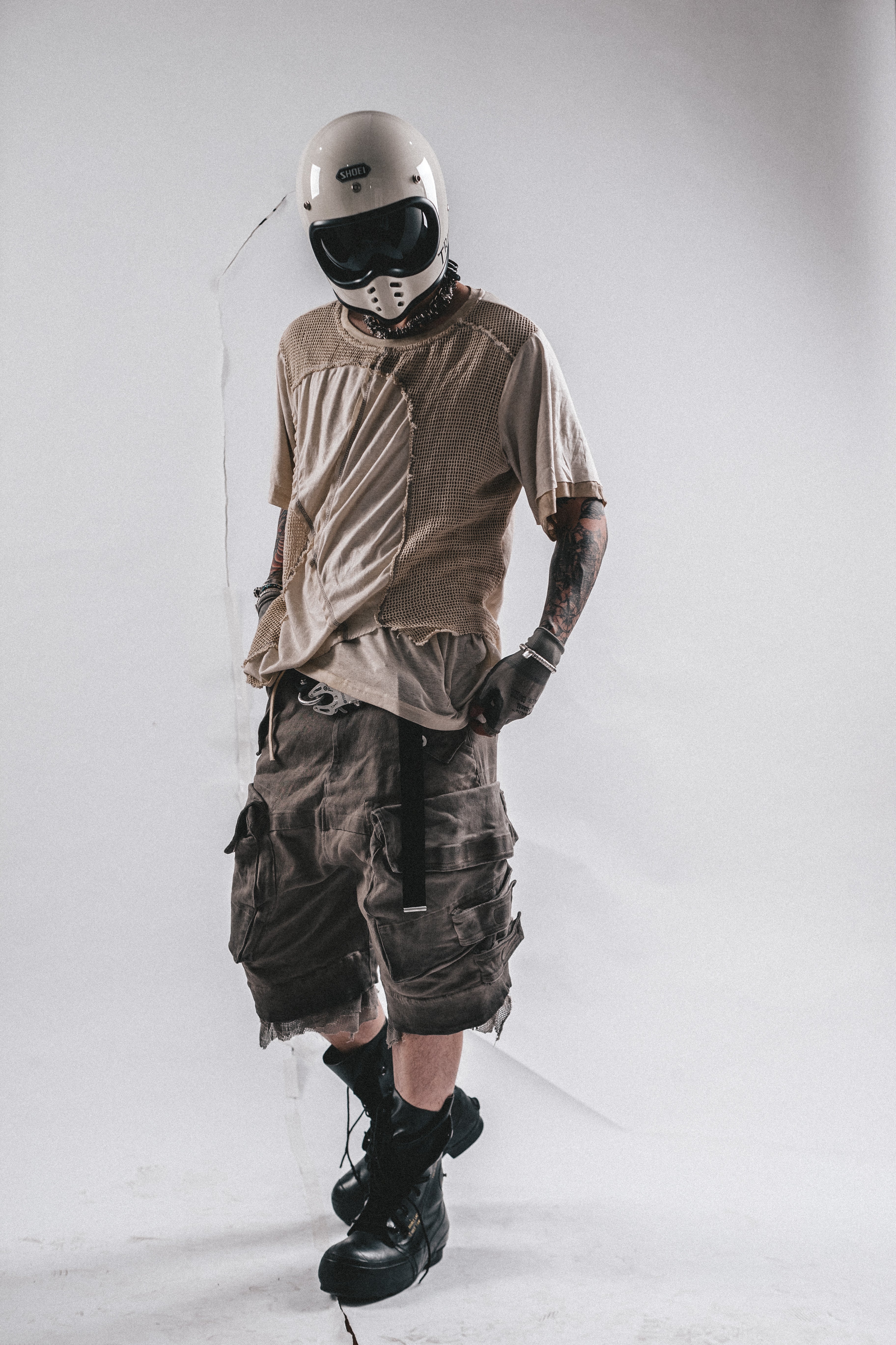 T-SHIRT DRKLEI MESHSCAR SLASH