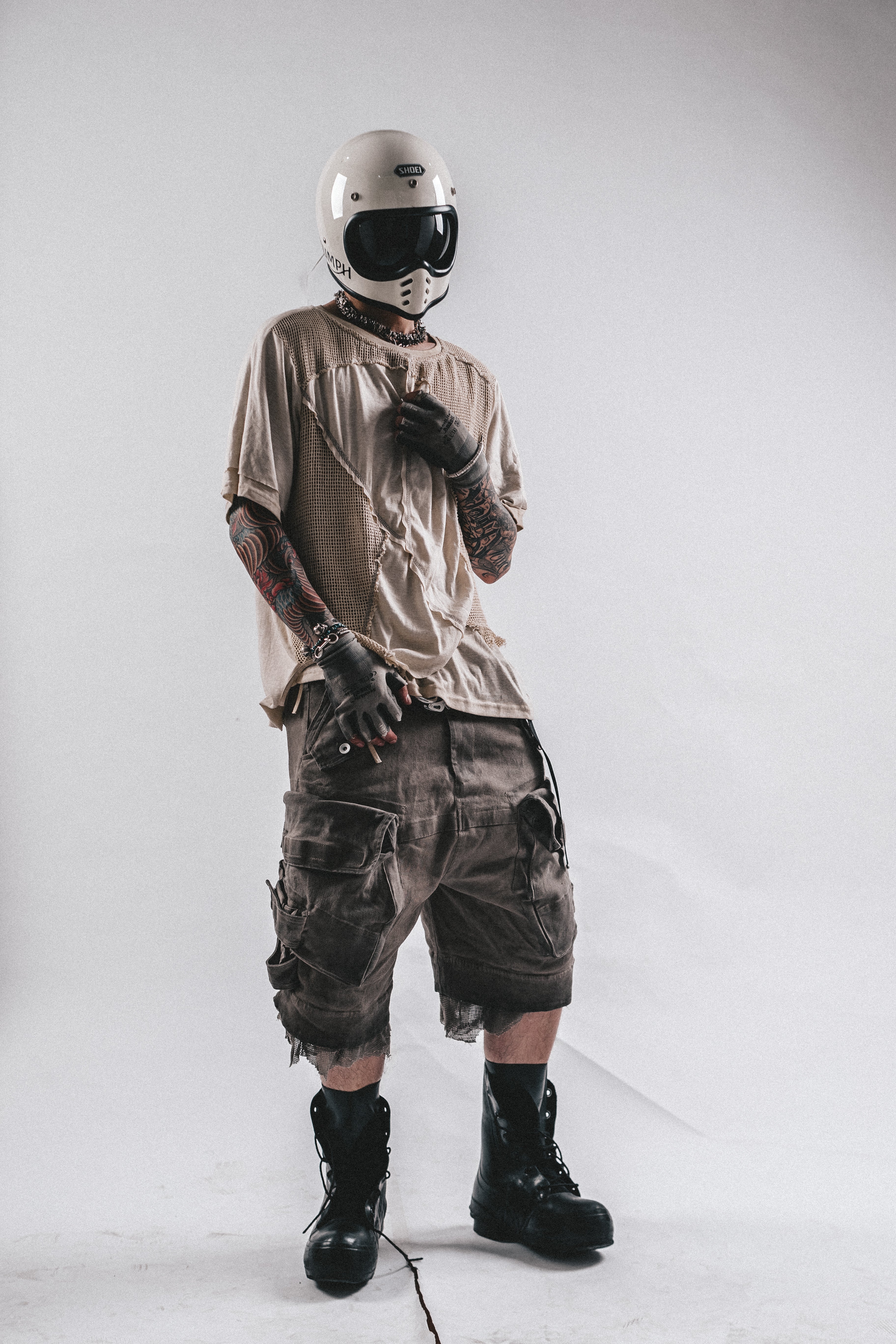 T-SHIRT DRKLEI MESHSCAR SLASH