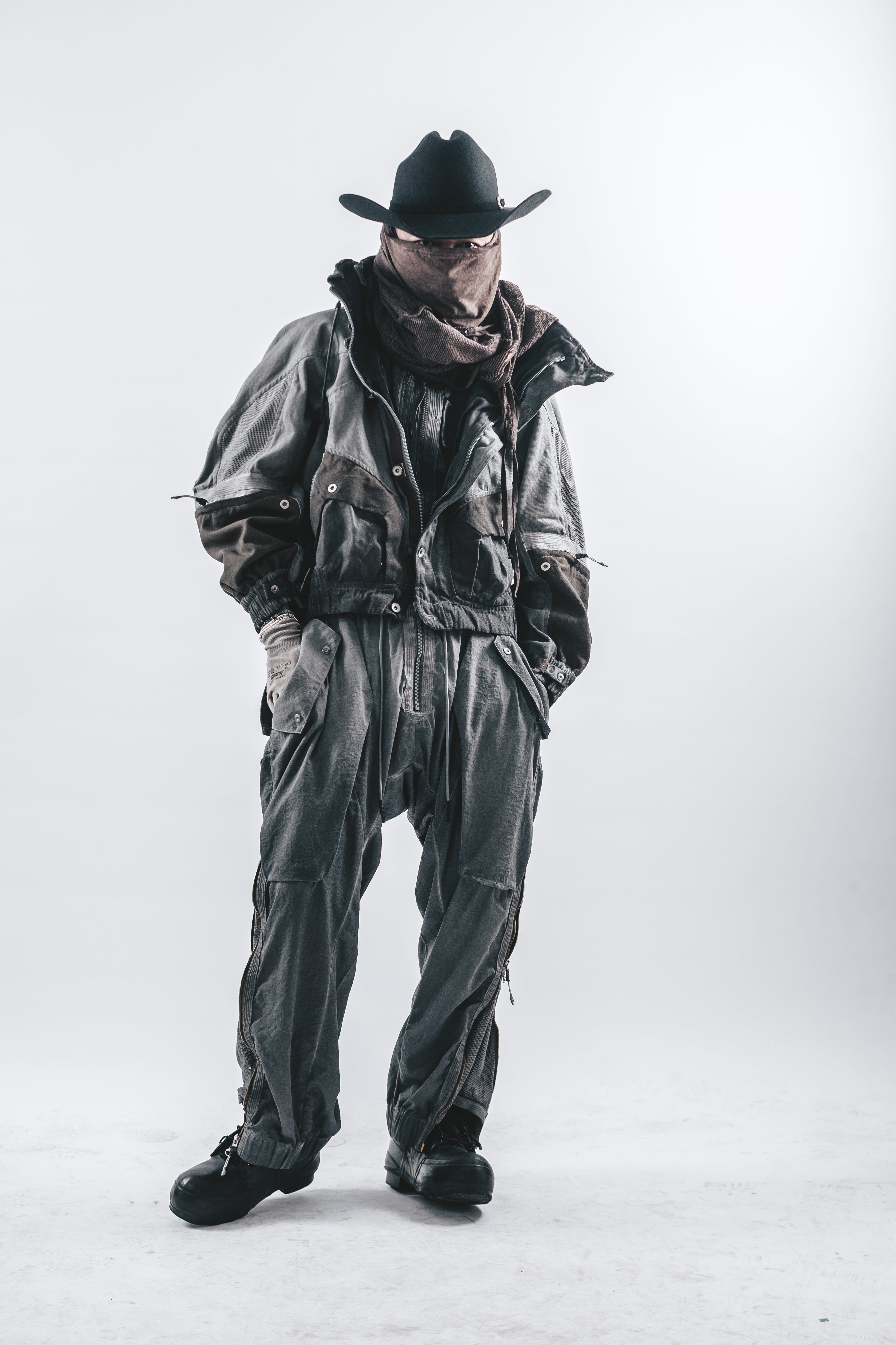 DRKLEI MODULAR STAND-COLLAR JACKET