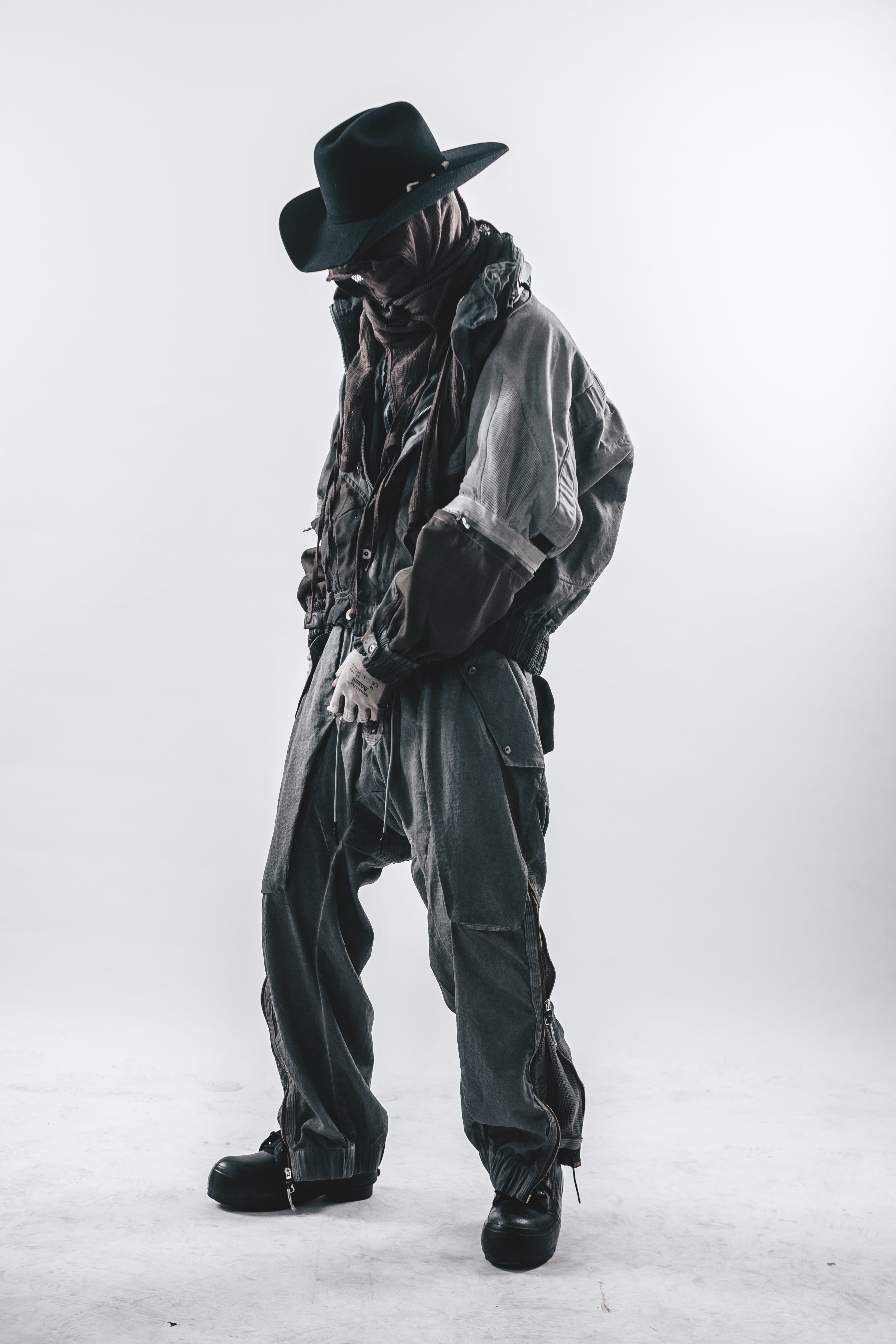 DRKLEI MODULAR STAND-COLLAR JACKET