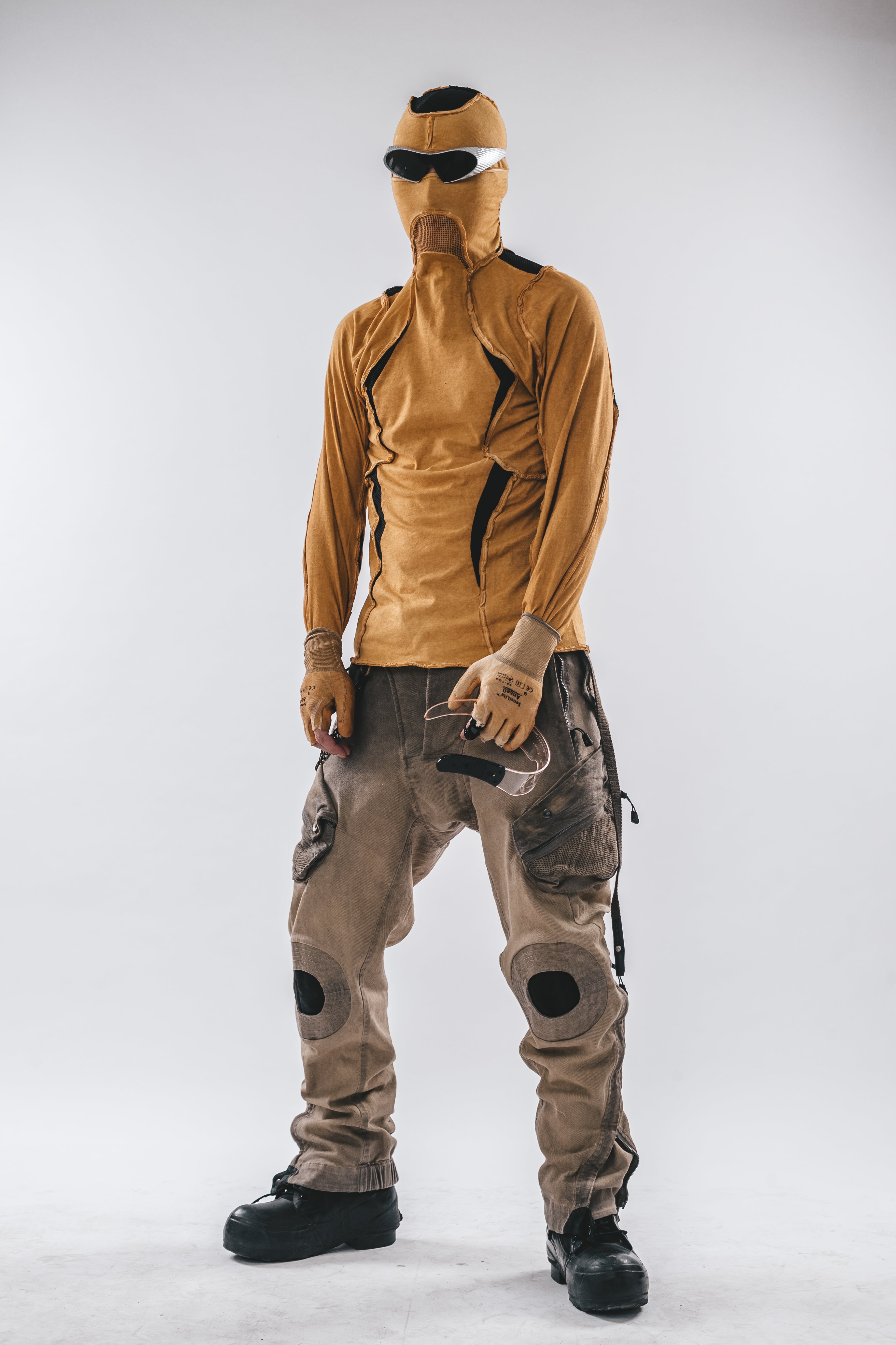 Maglietta a maniche lunghe con cappuccio Ninja Cardinal