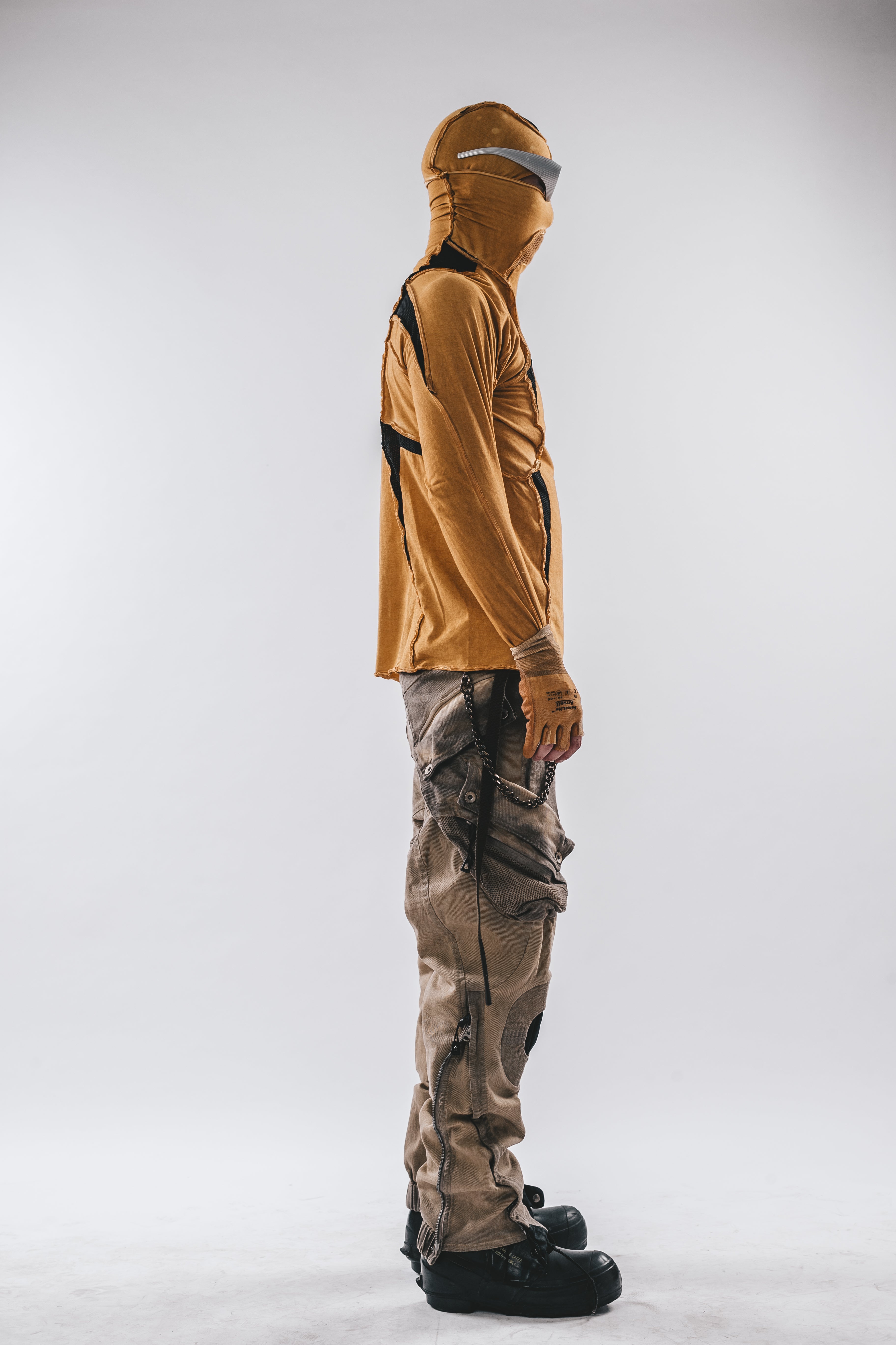 Maglietta a maniche lunghe con cappuccio Ninja Cardinal