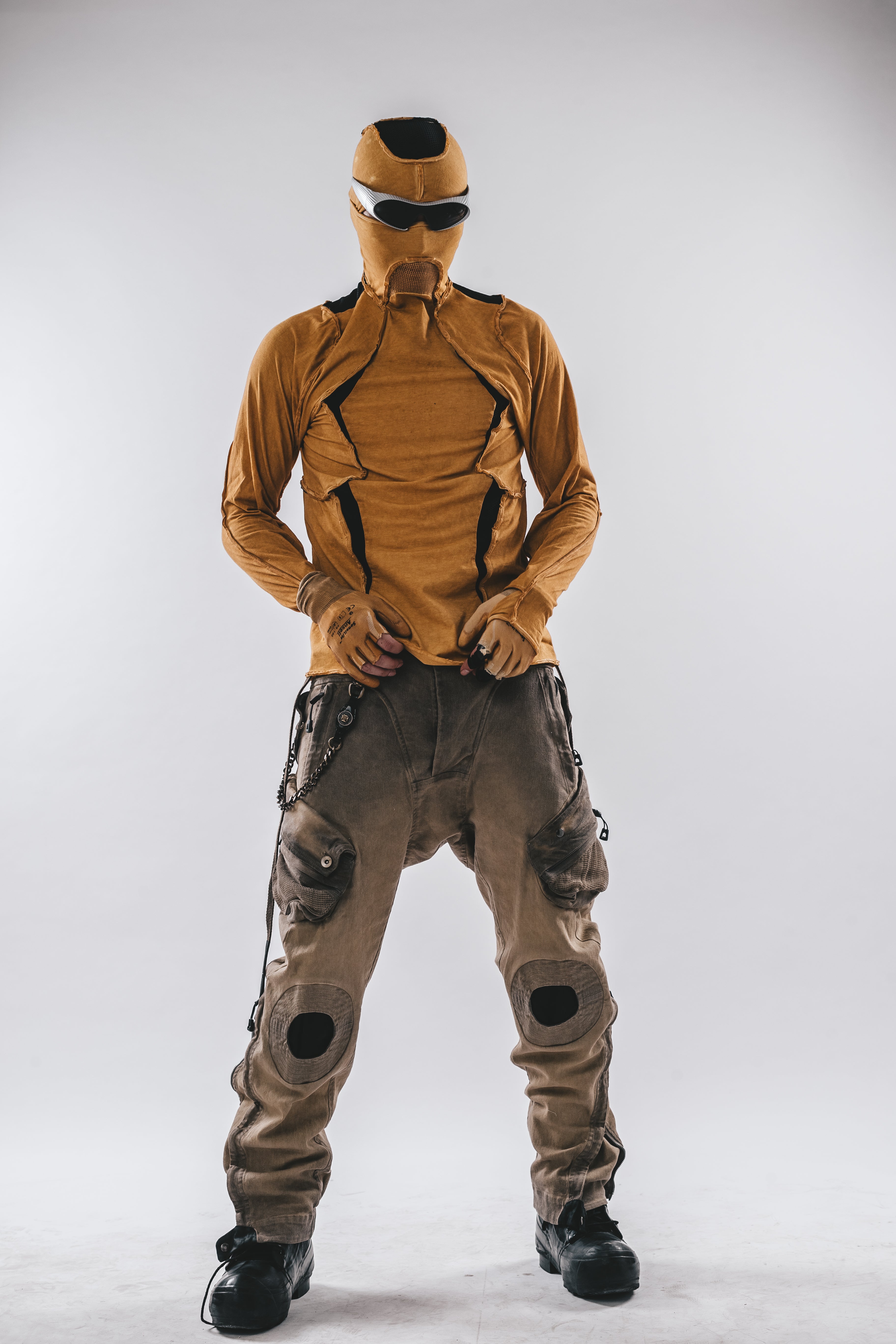 Maglietta a maniche lunghe con cappuccio Ninja Cardinal