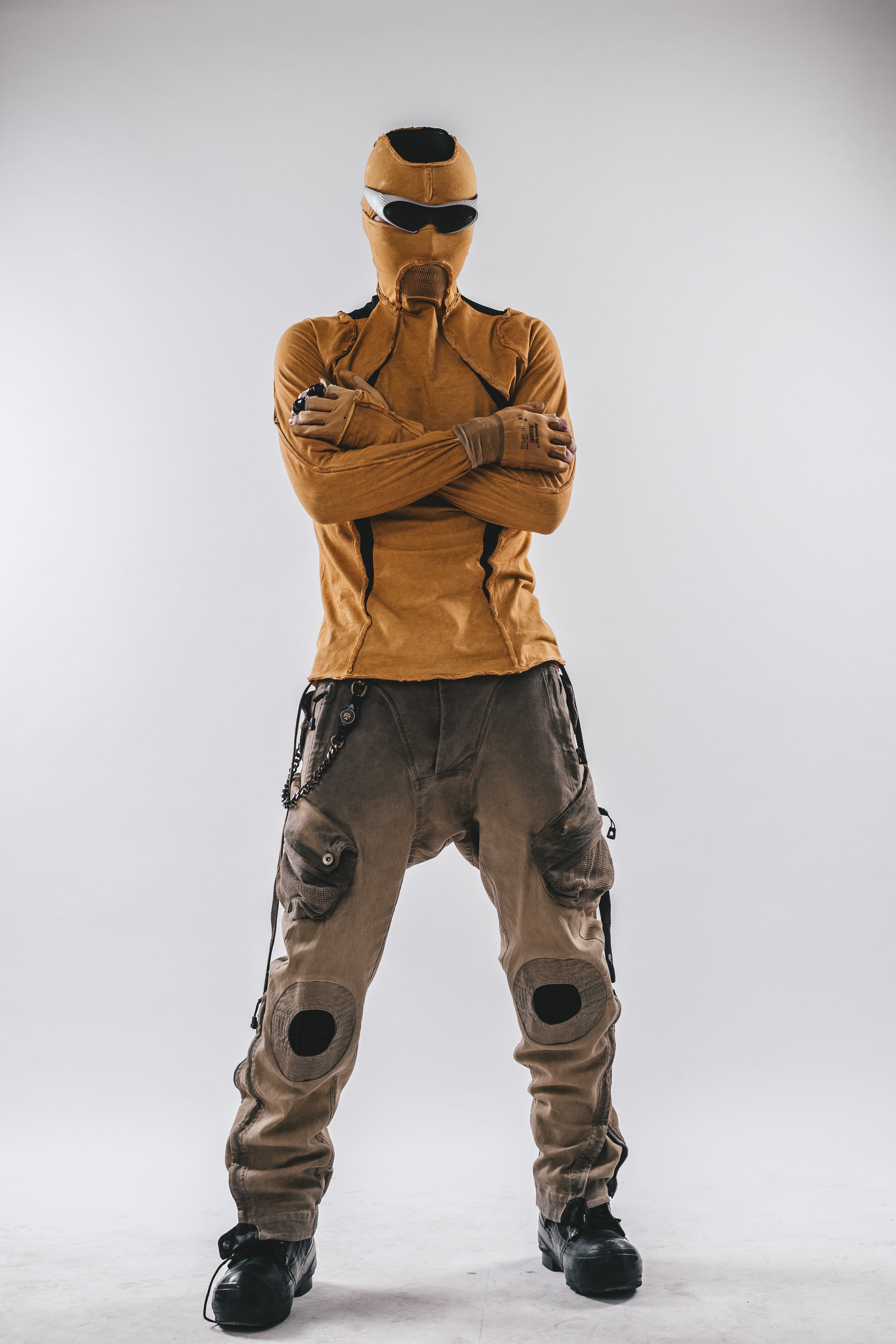 Maglietta a maniche lunghe con cappuccio Ninja Cardinal