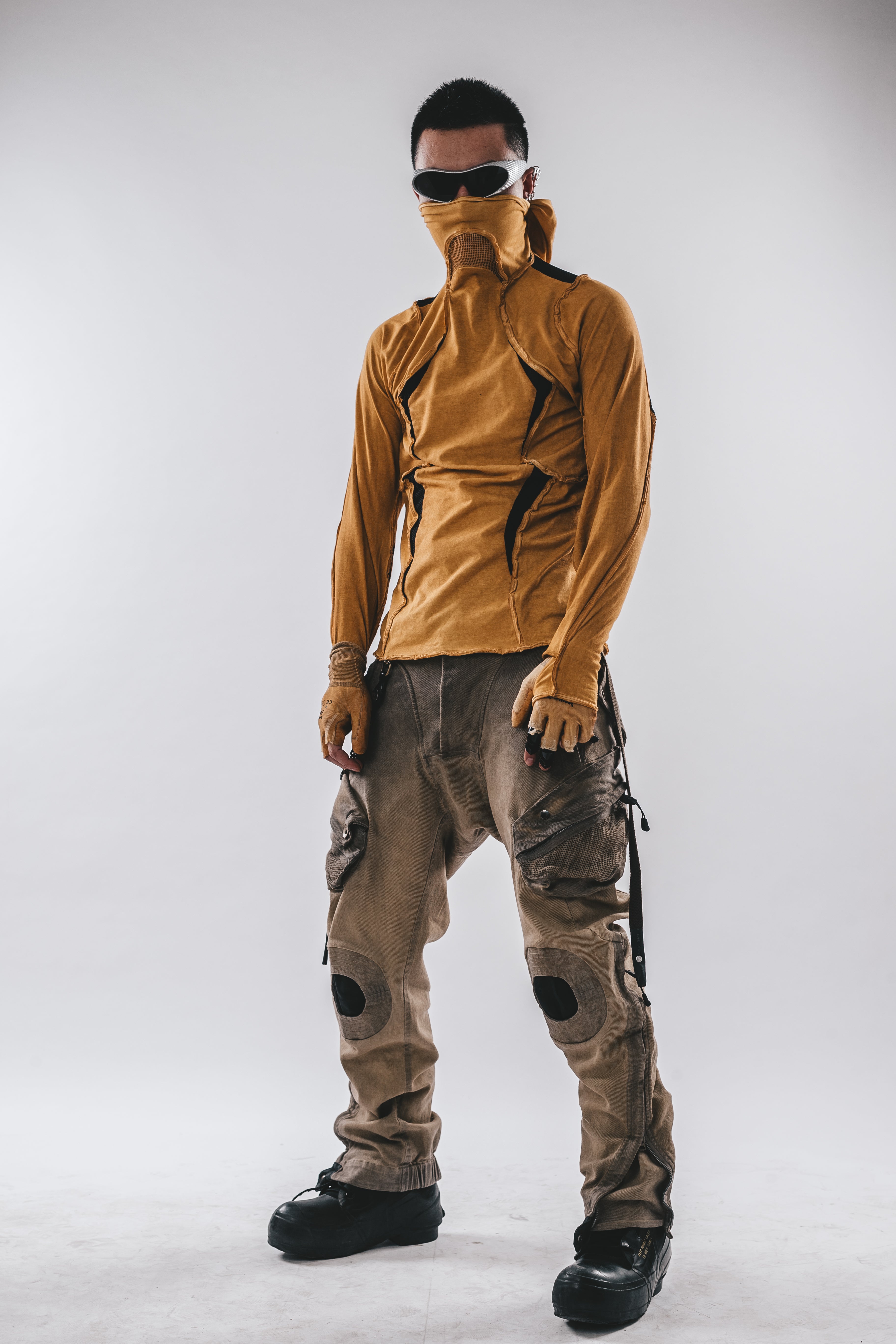 Maglietta a maniche lunghe con cappuccio Ninja Cardinal