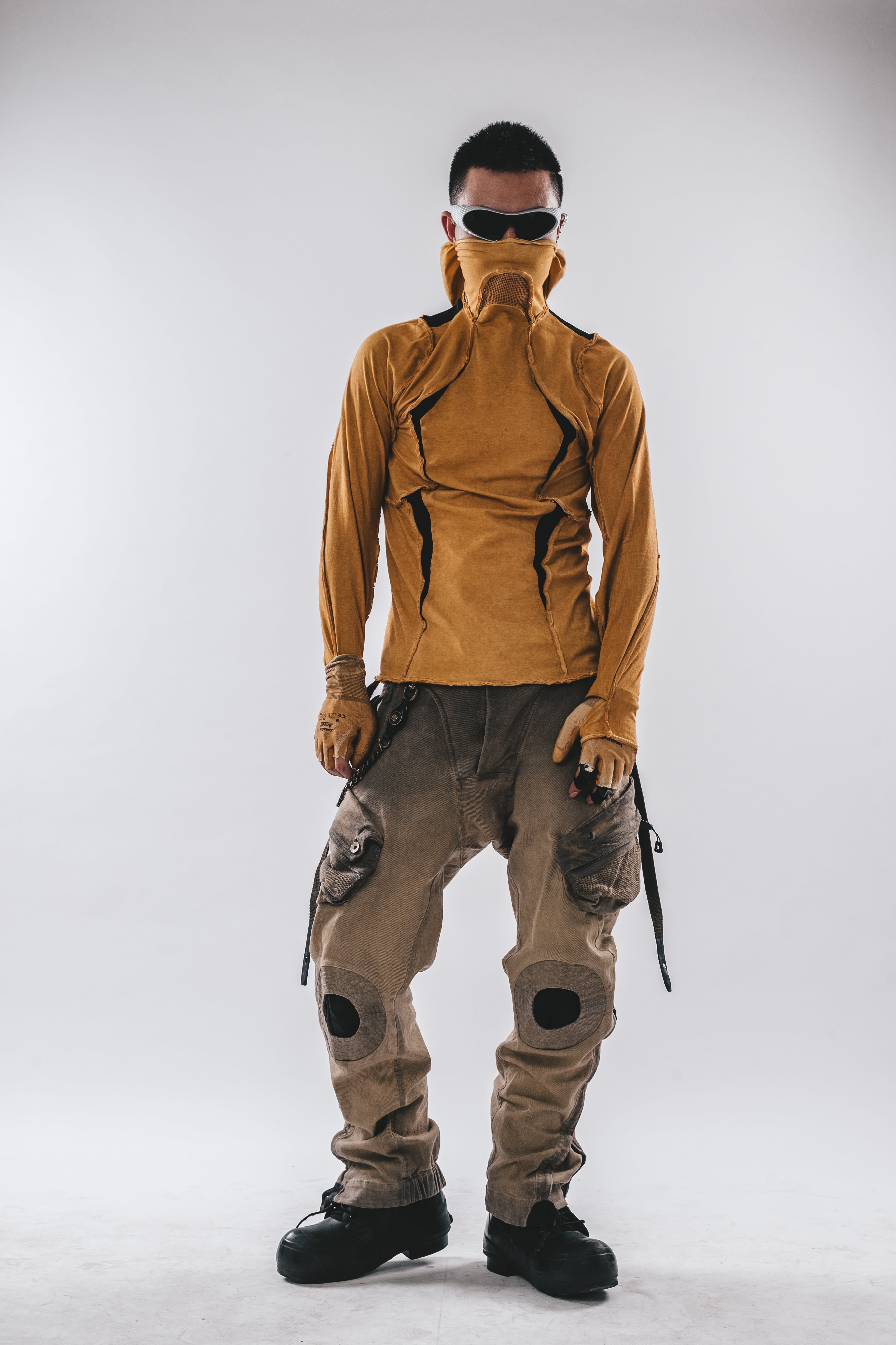 Maglietta a maniche lunghe con cappuccio Ninja Cardinal