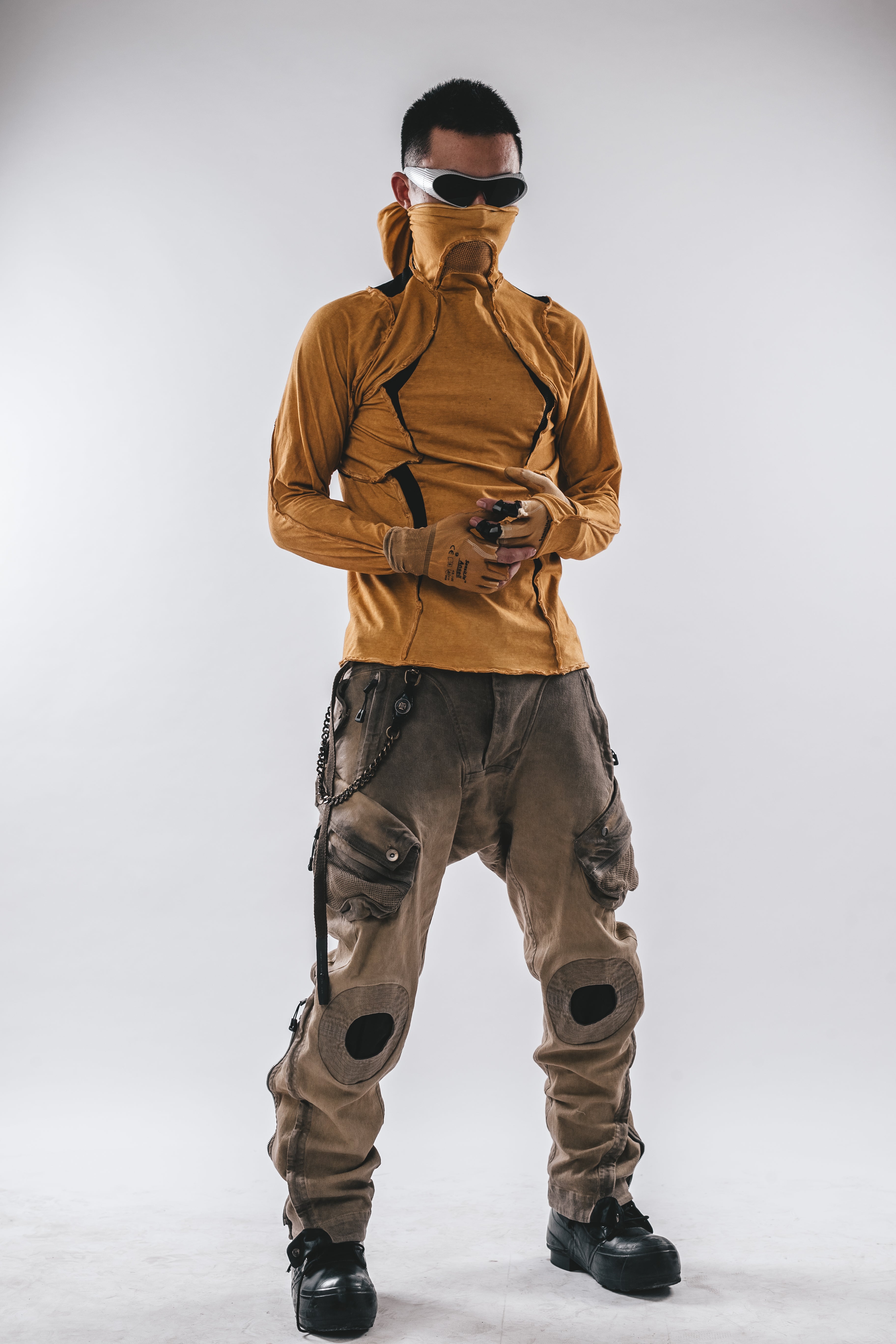 Maglietta a maniche lunghe con cappuccio Ninja Cardinal