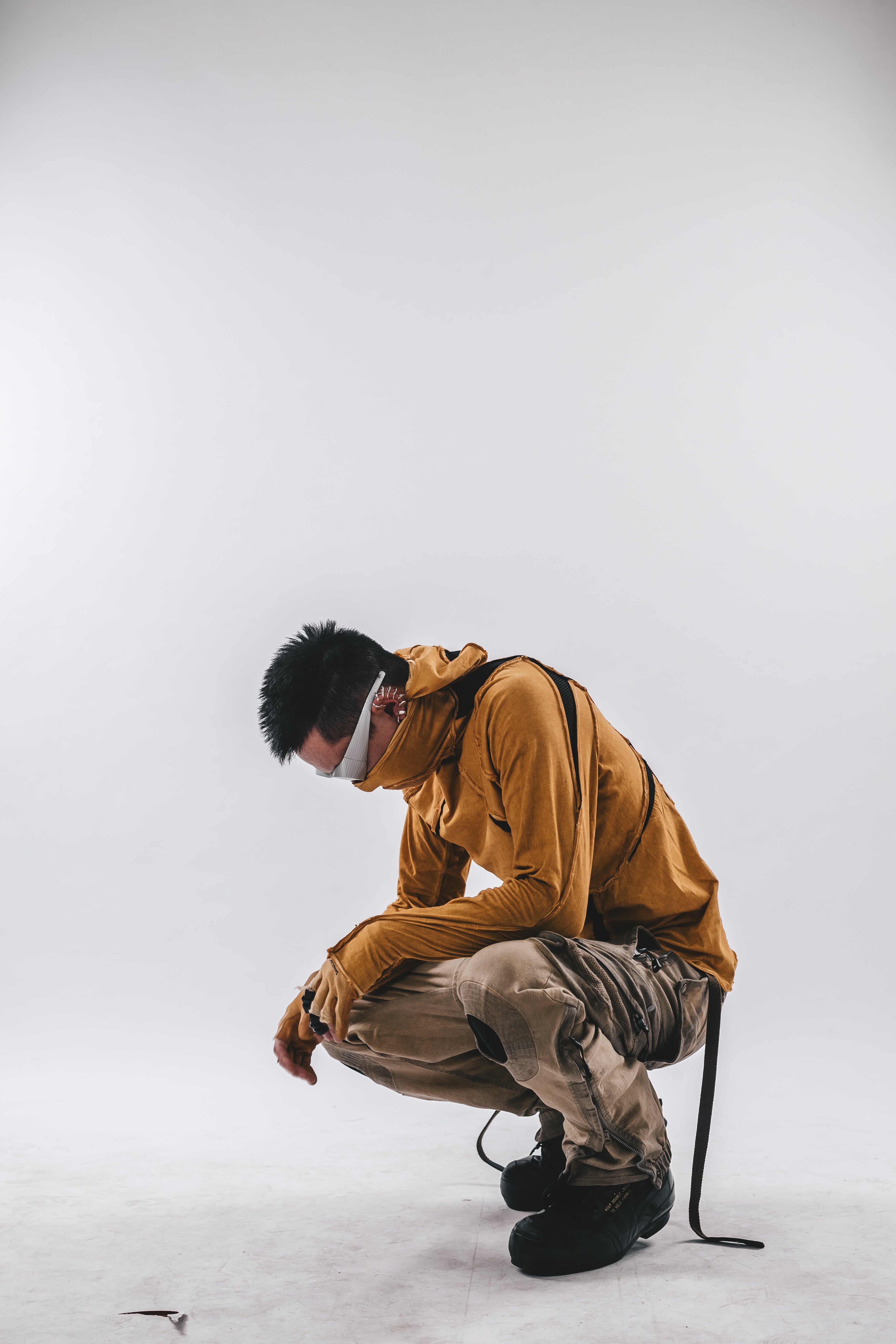 Maglietta a maniche lunghe con cappuccio Ninja Cardinal