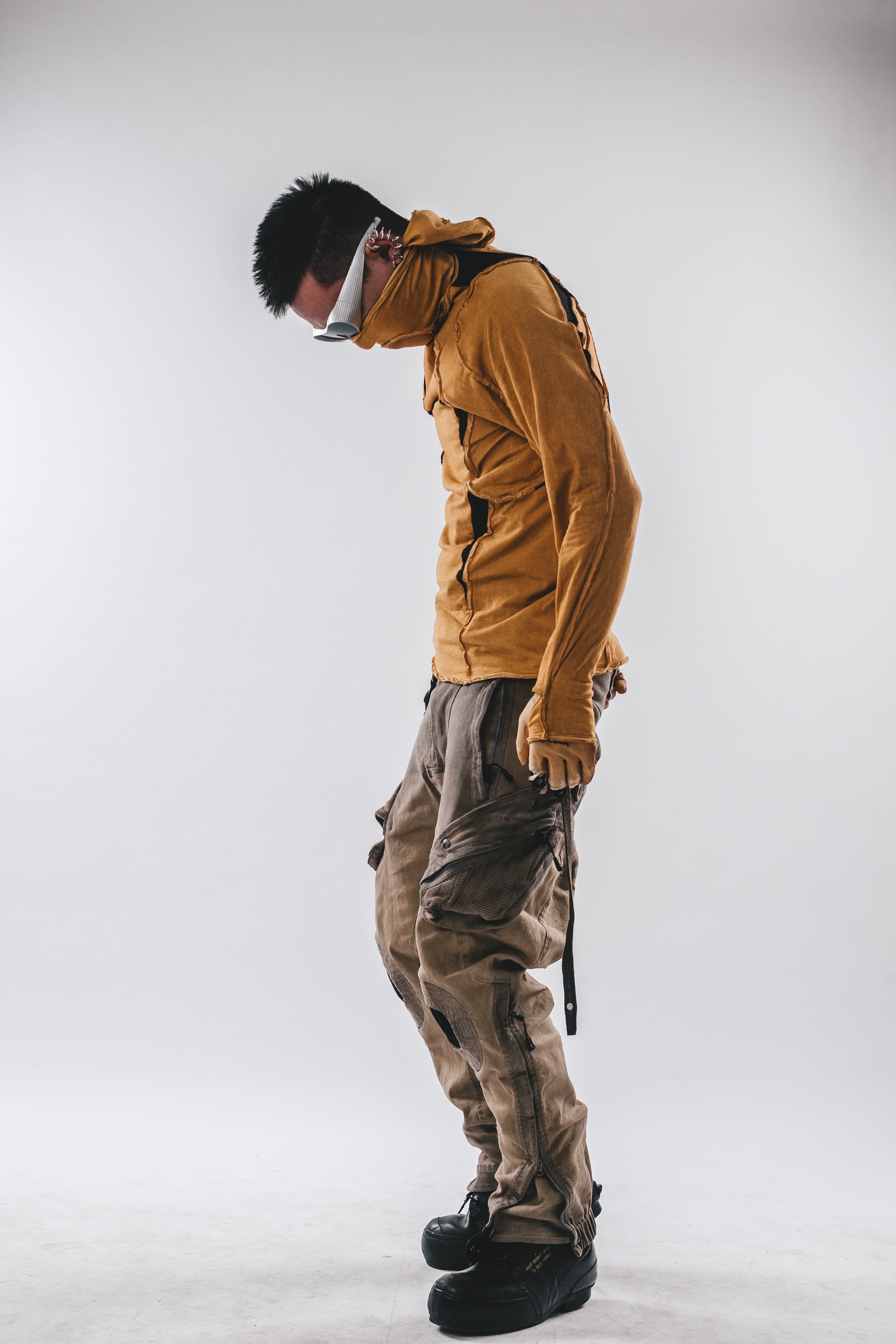 Maglietta a maniche lunghe con cappuccio Ninja Cardinal