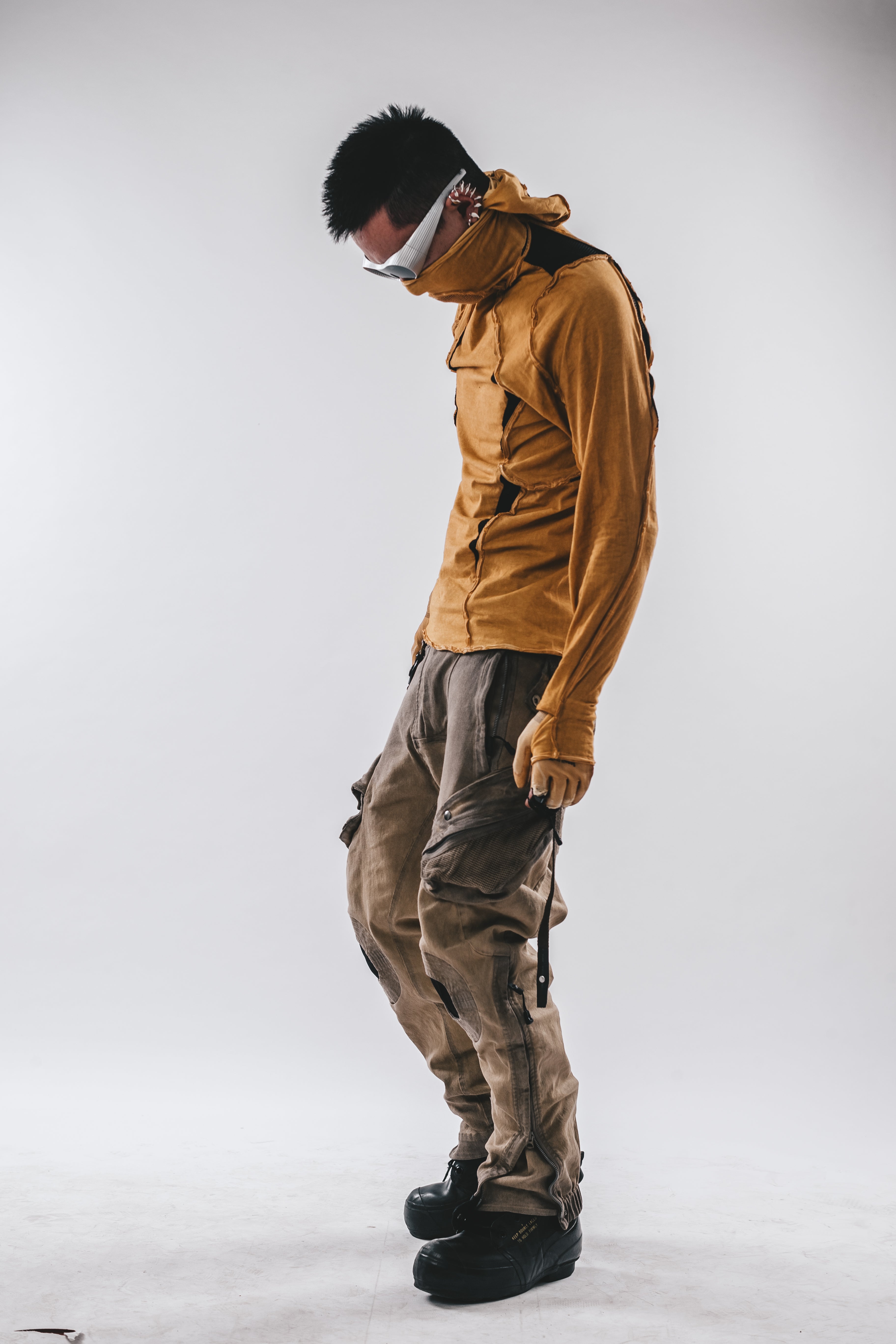 Maglietta a maniche lunghe con cappuccio Ninja Cardinal