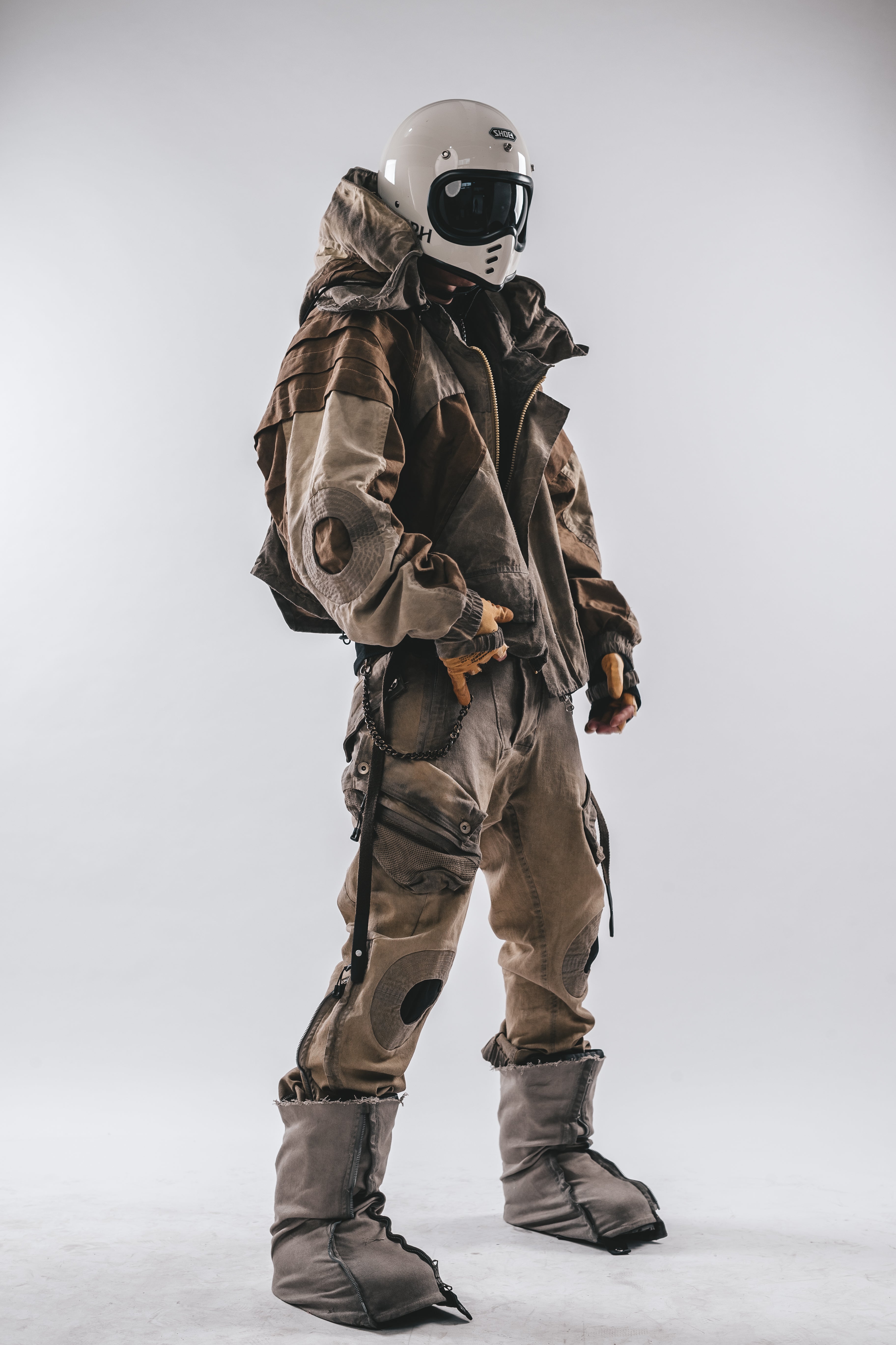 Giacca a pipistrello oversize con cappuccio