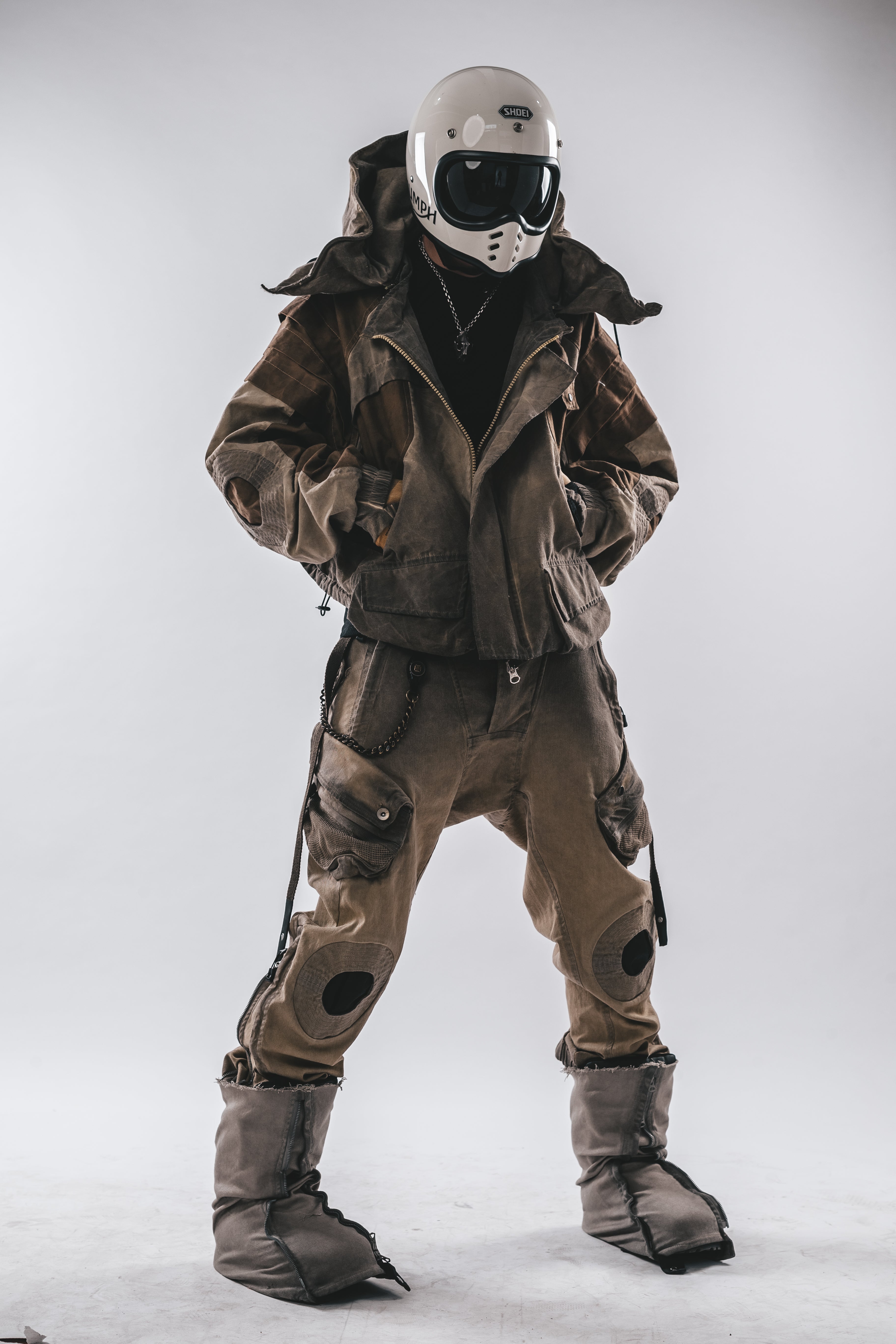 Giacca a pipistrello oversize con cappuccio