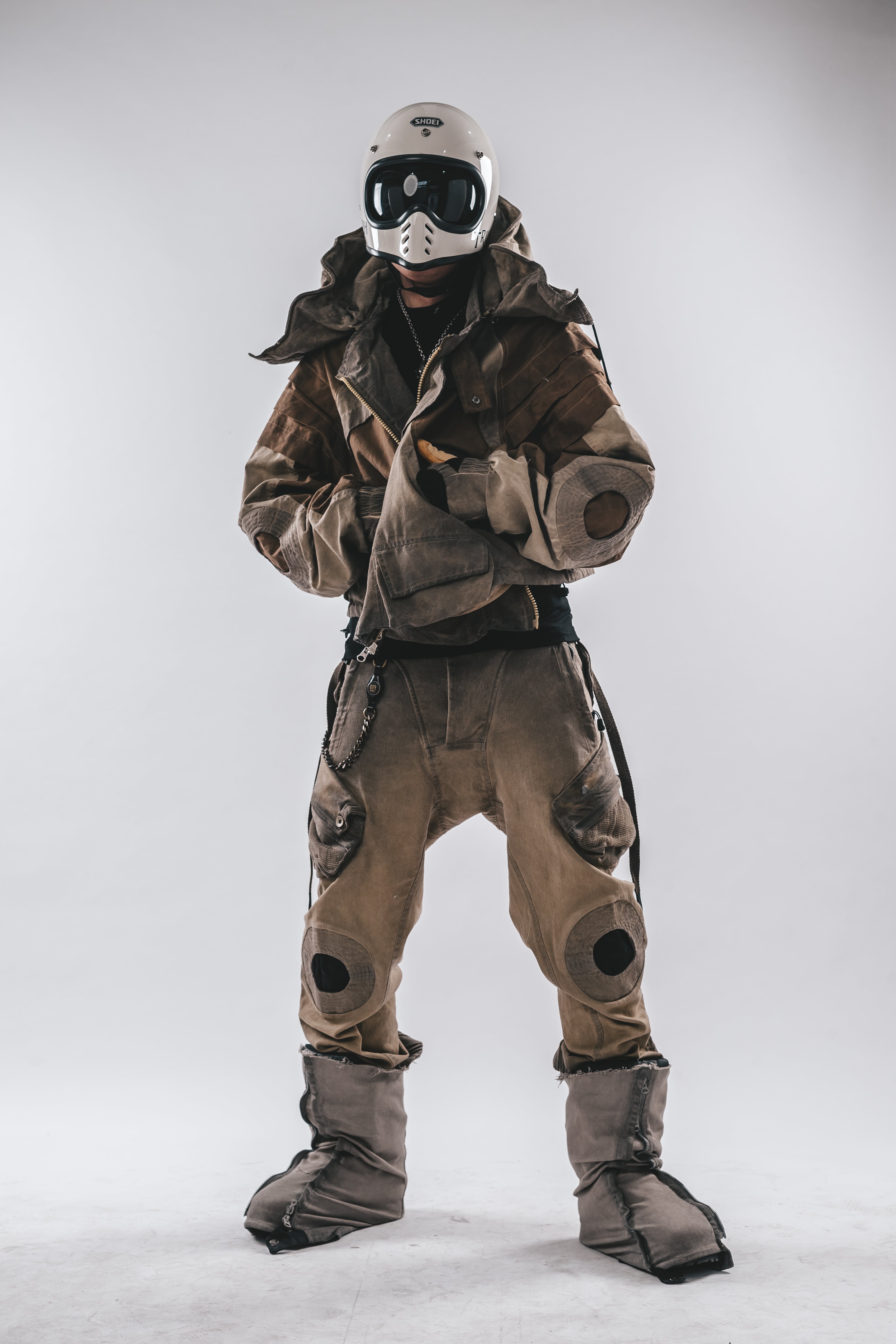 Giacca a pipistrello oversize con cappuccio