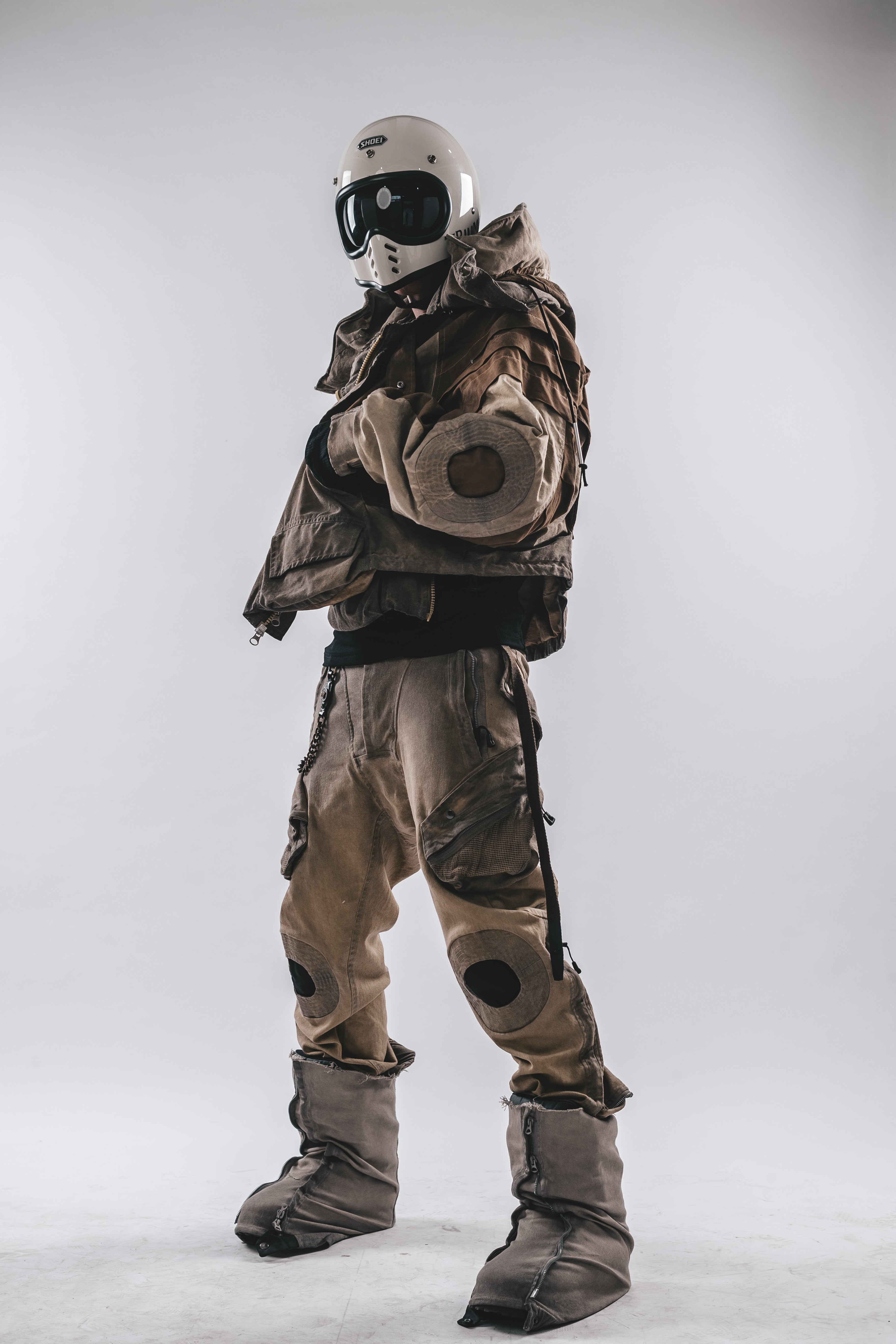 Giacca a pipistrello oversize con cappuccio