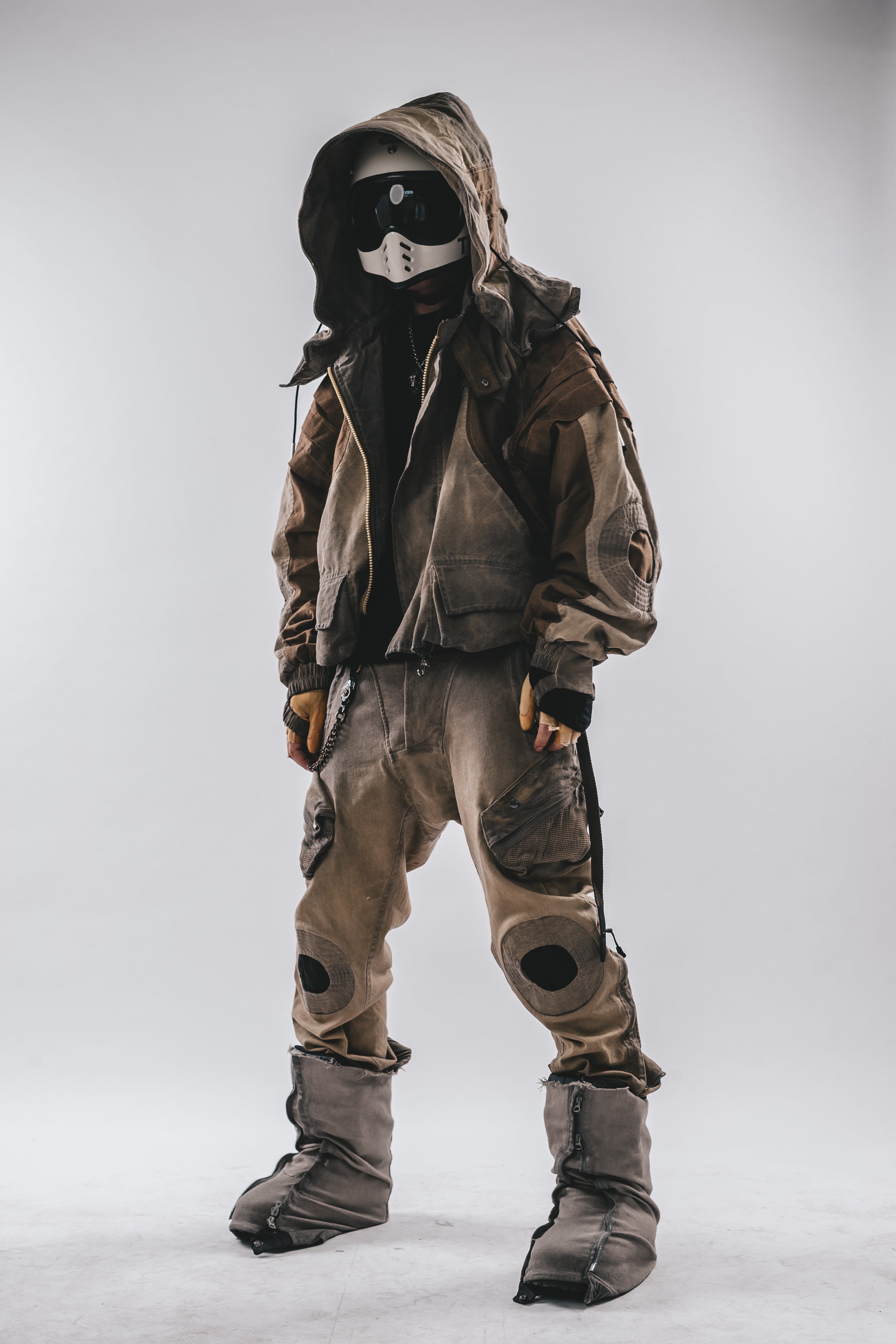 Giacca a pipistrello oversize con cappuccio