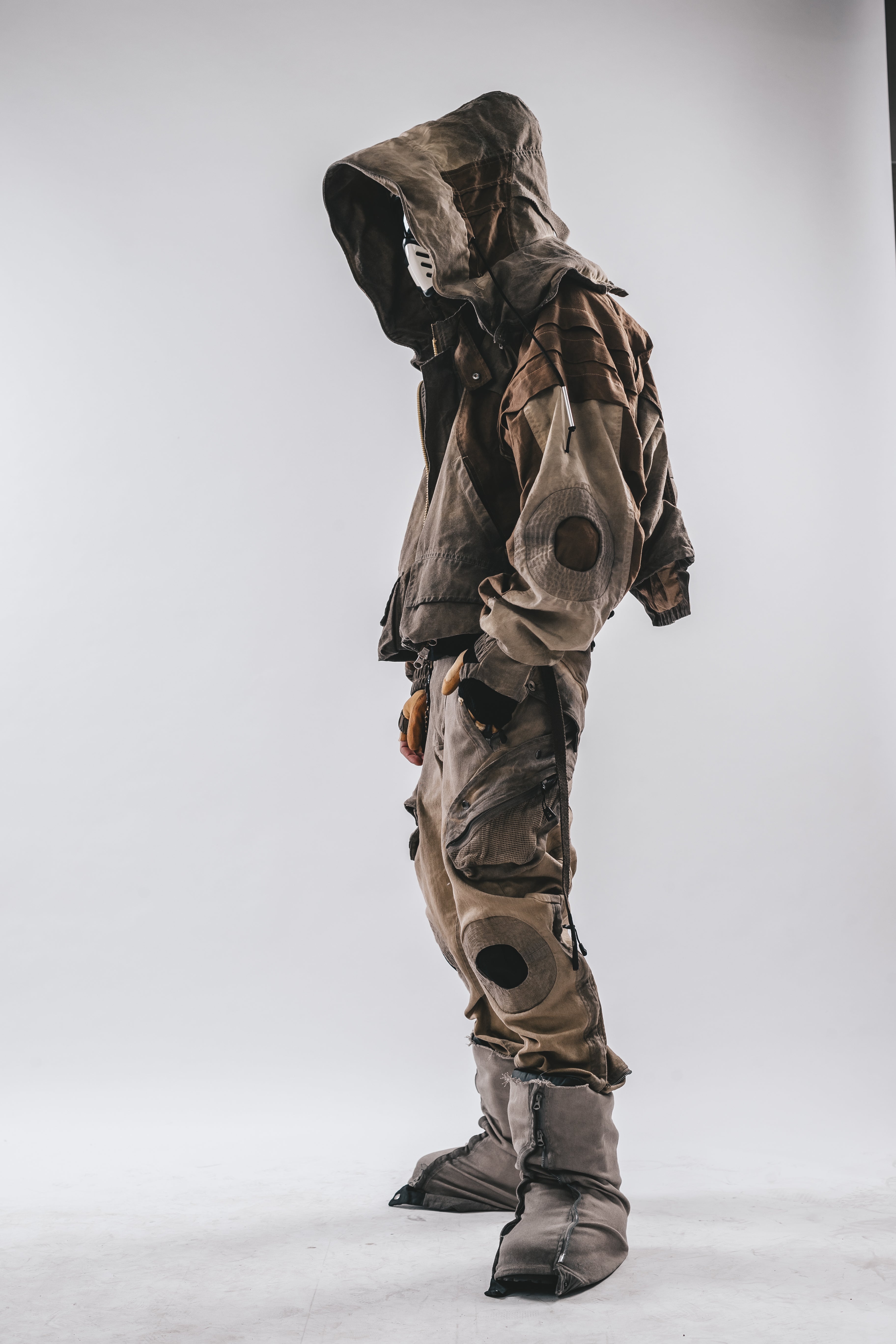 Giacca a pipistrello oversize con cappuccio