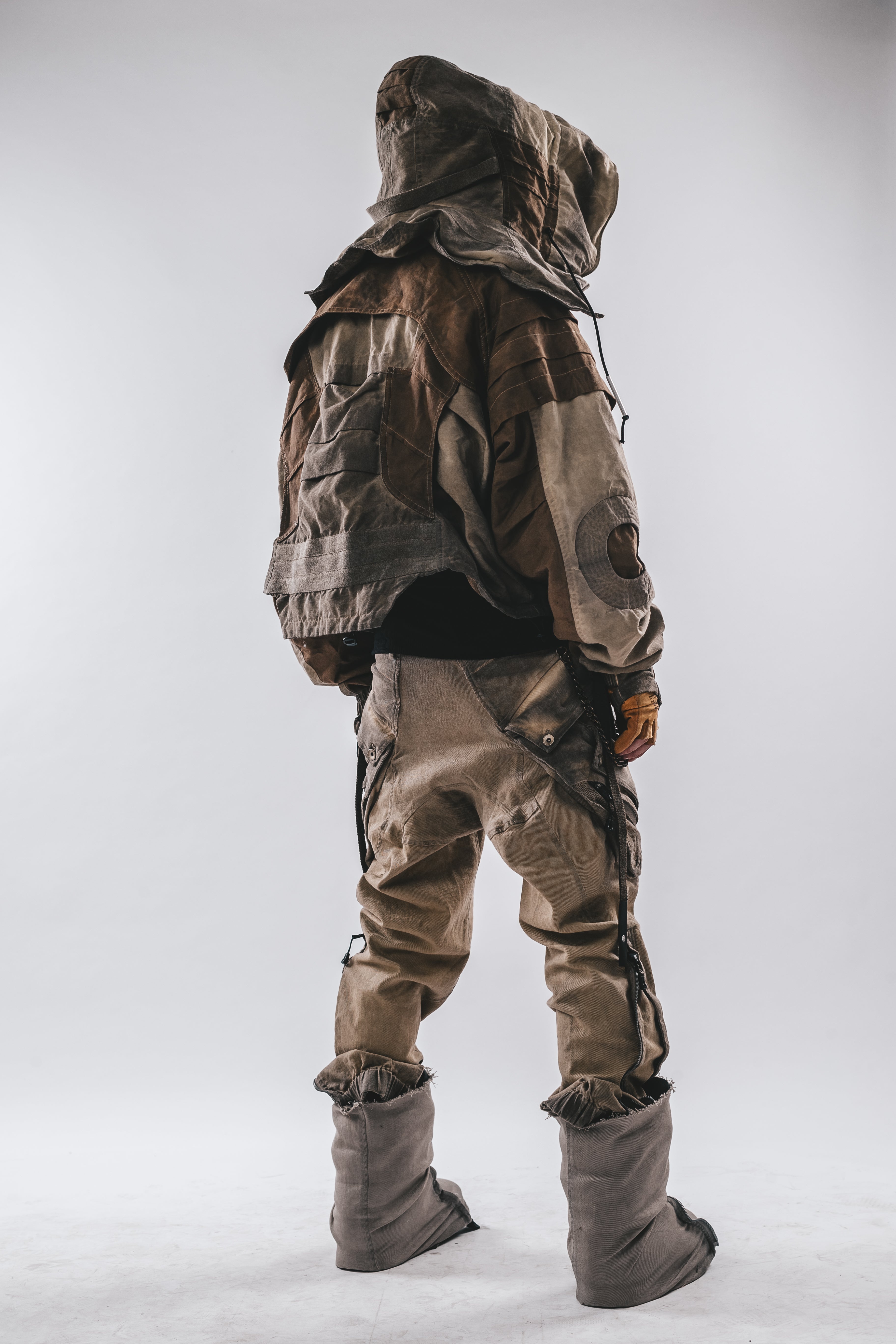 Giacca a pipistrello oversize con cappuccio