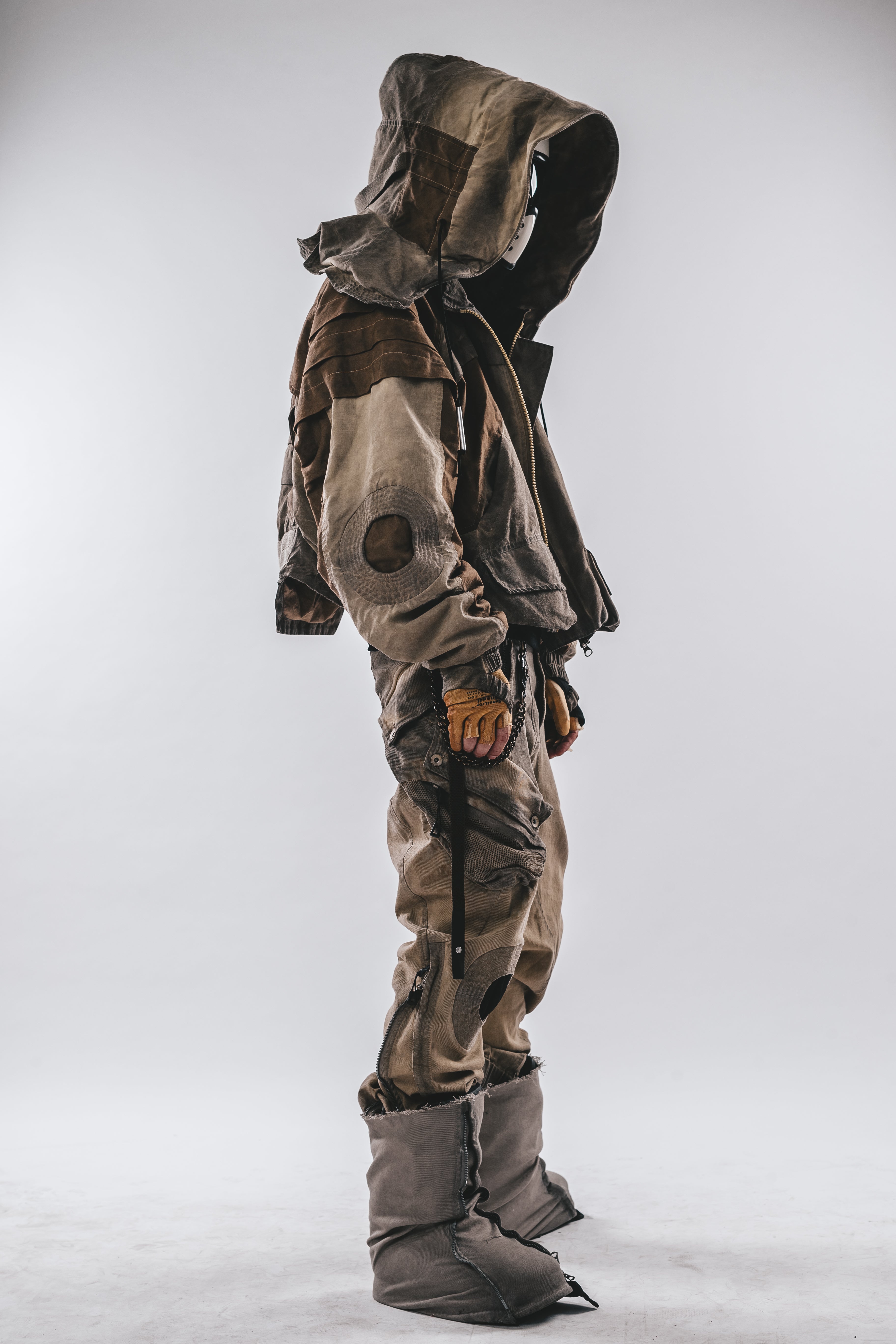 Giacca a pipistrello oversize con cappuccio