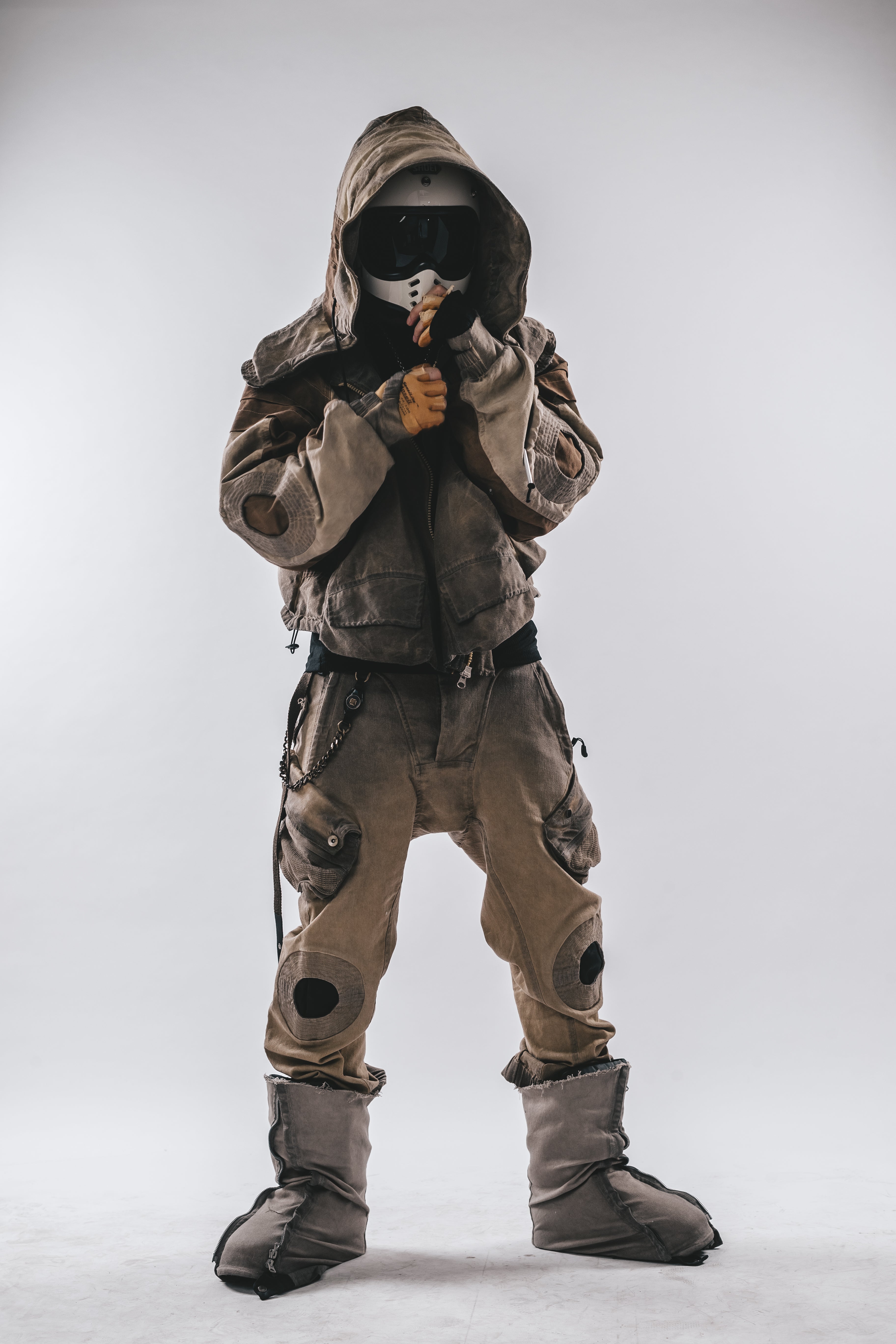 Giacca a pipistrello oversize con cappuccio