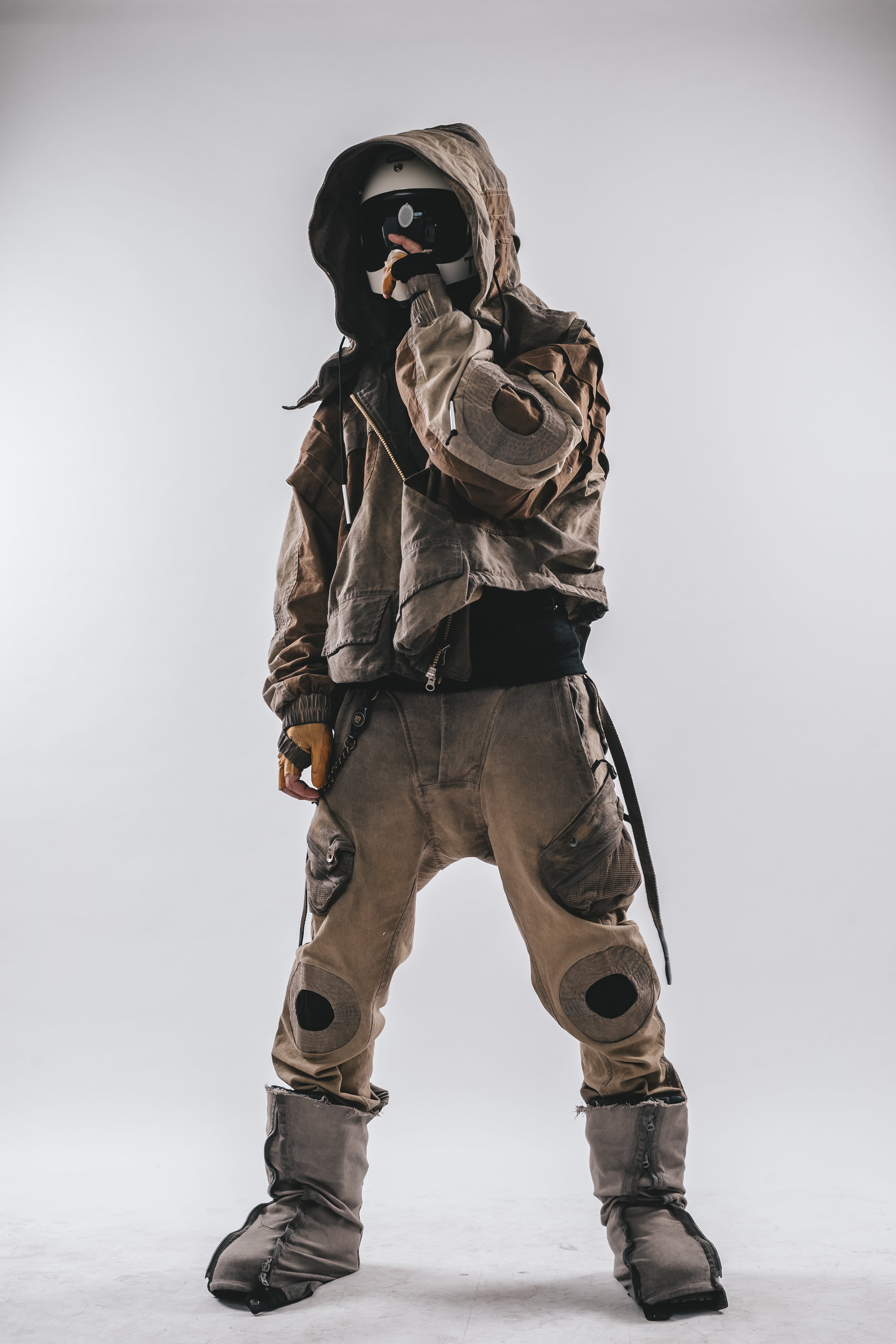 Giacca a pipistrello oversize con cappuccio