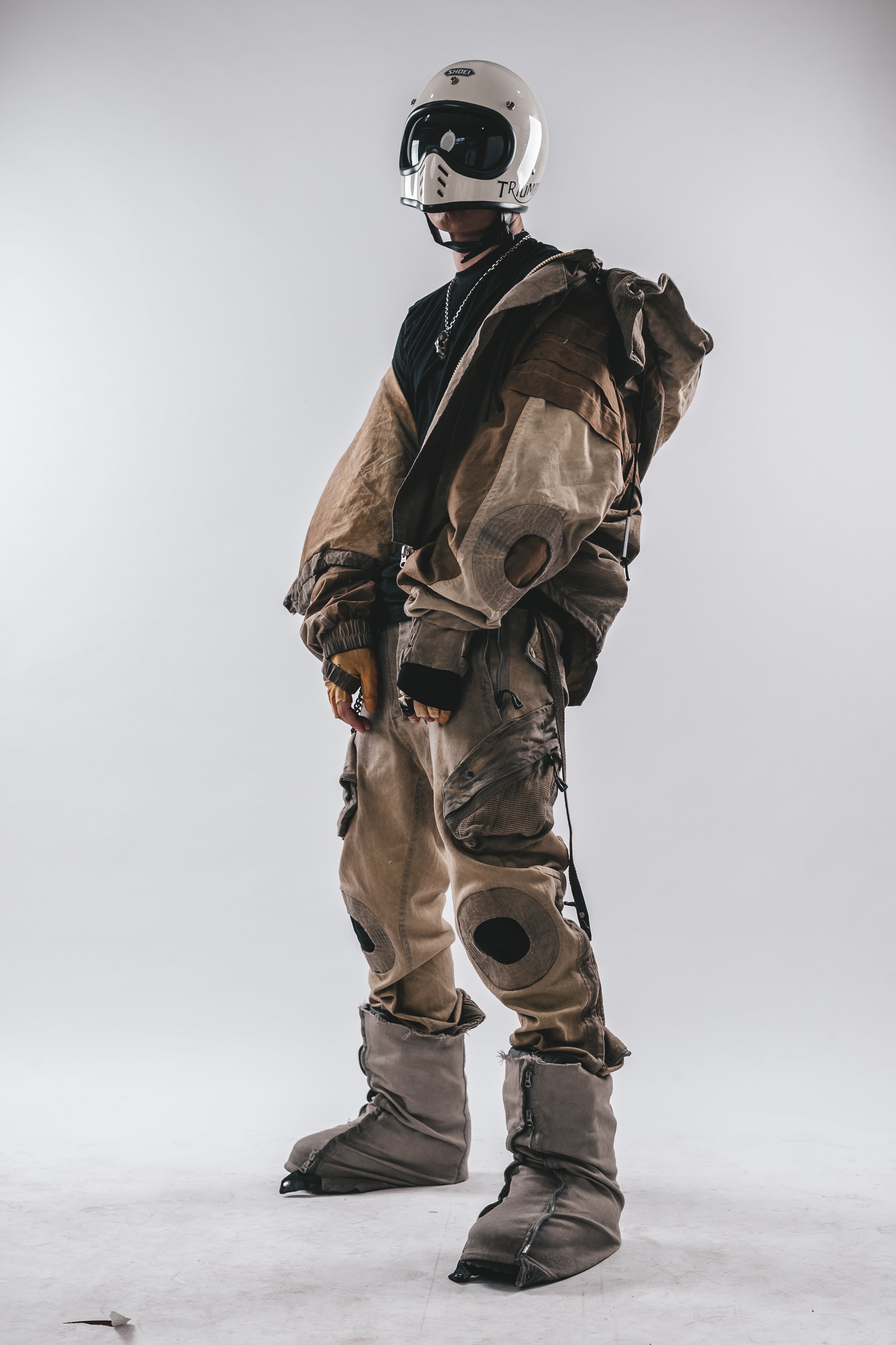 Giacca a pipistrello oversize con cappuccio