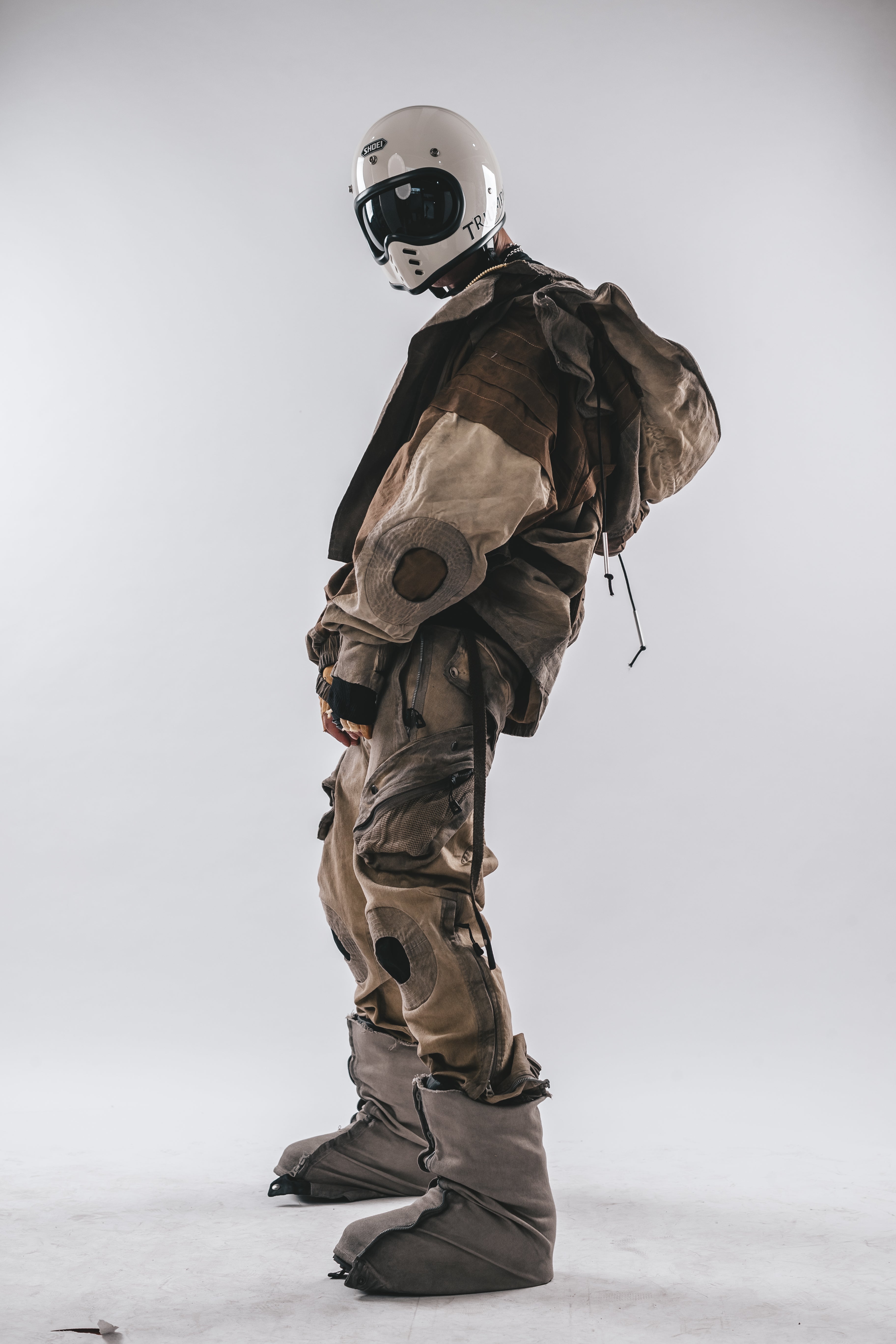 Giacca a pipistrello oversize con cappuccio