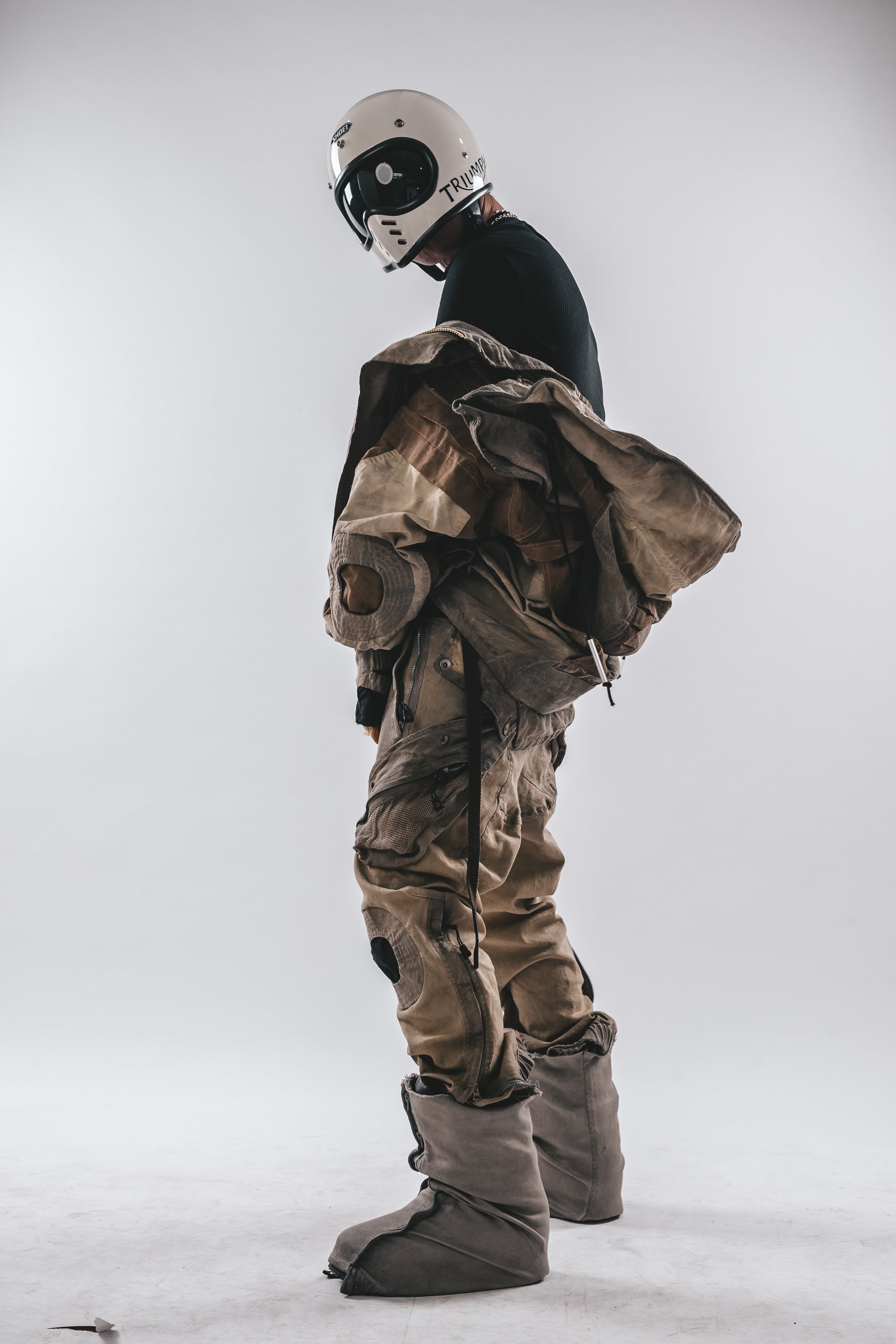 Giacca a pipistrello oversize con cappuccio