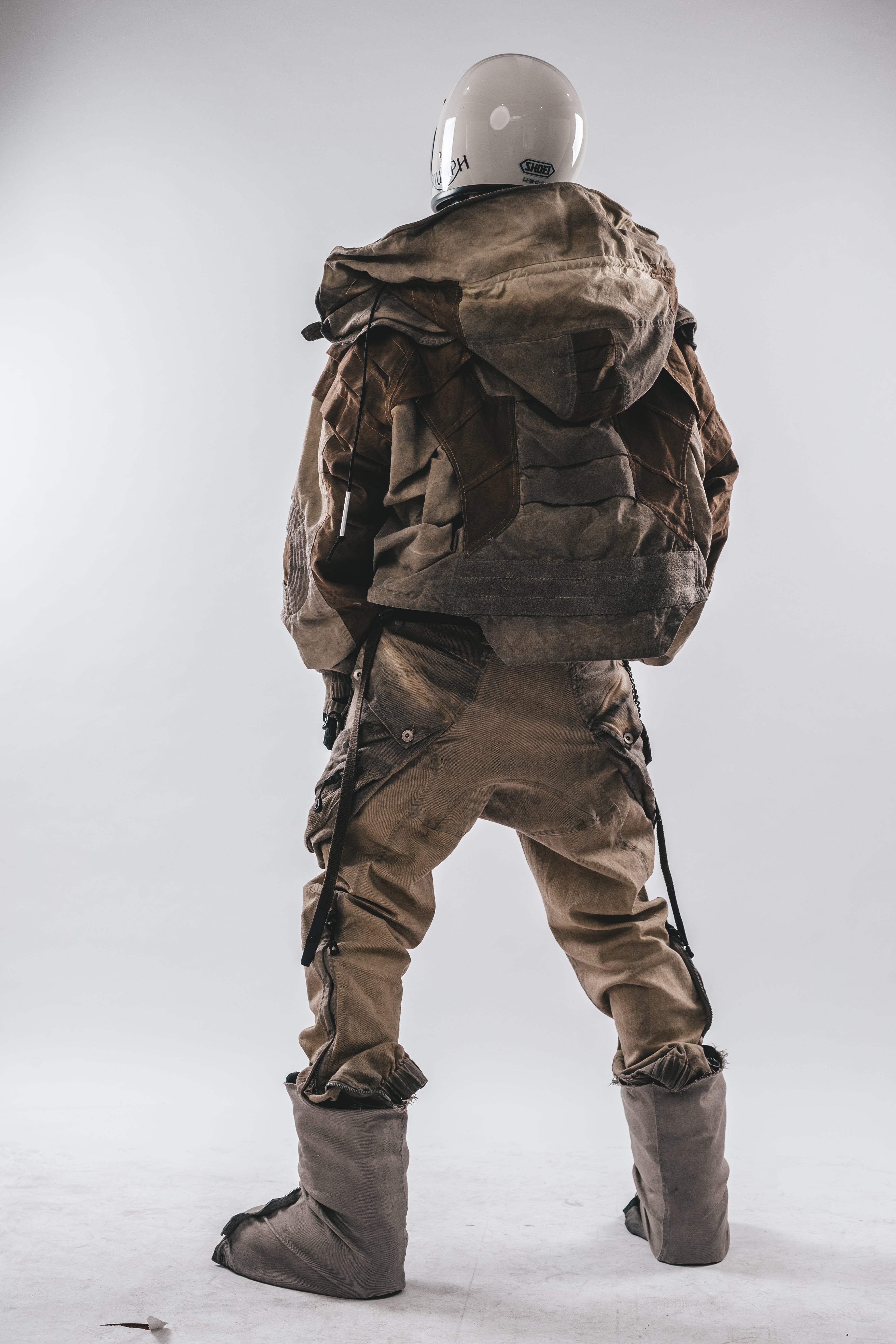 Giacca a pipistrello oversize con cappuccio