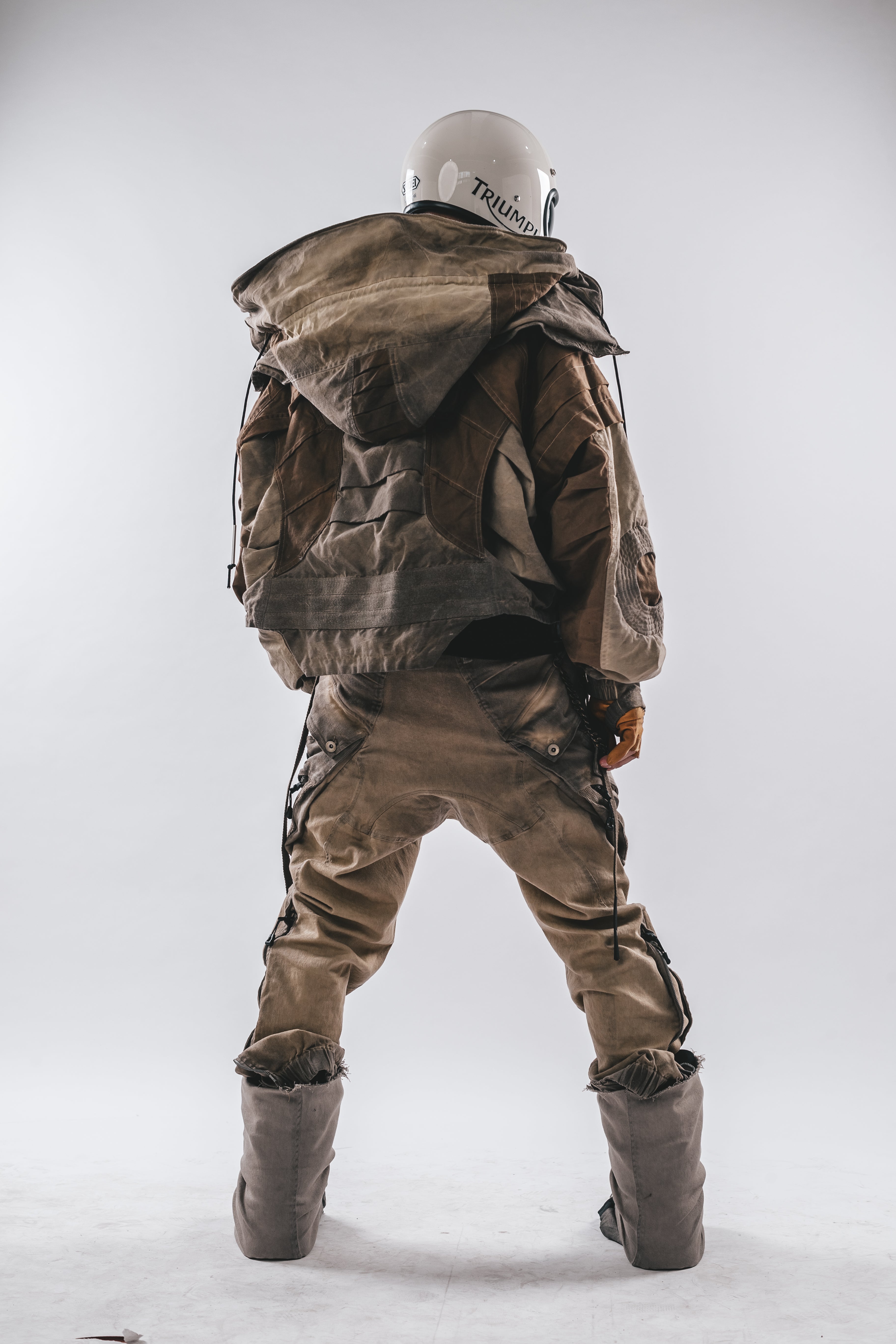 Giacca a pipistrello oversize con cappuccio