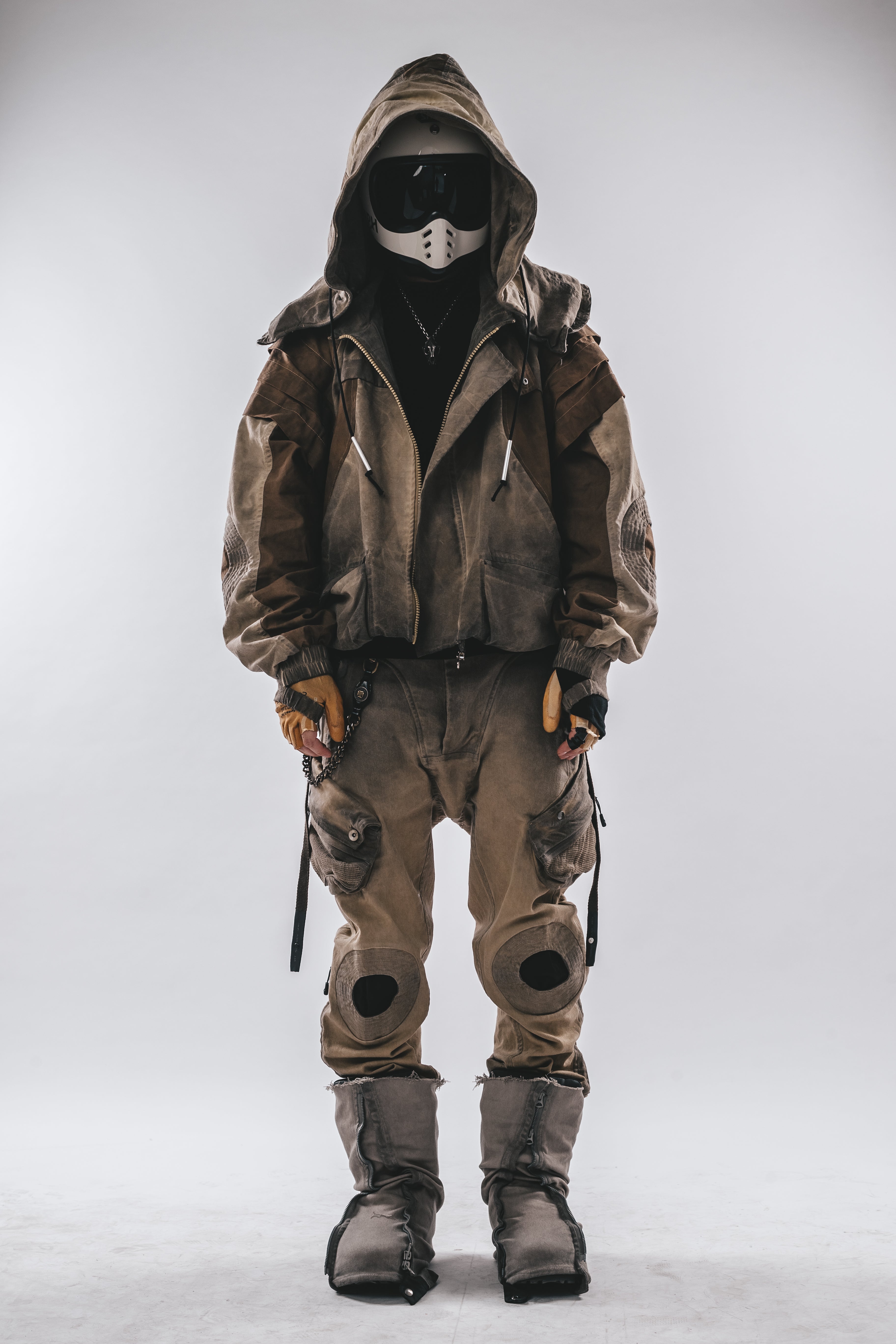 Giacca a pipistrello oversize con cappuccio