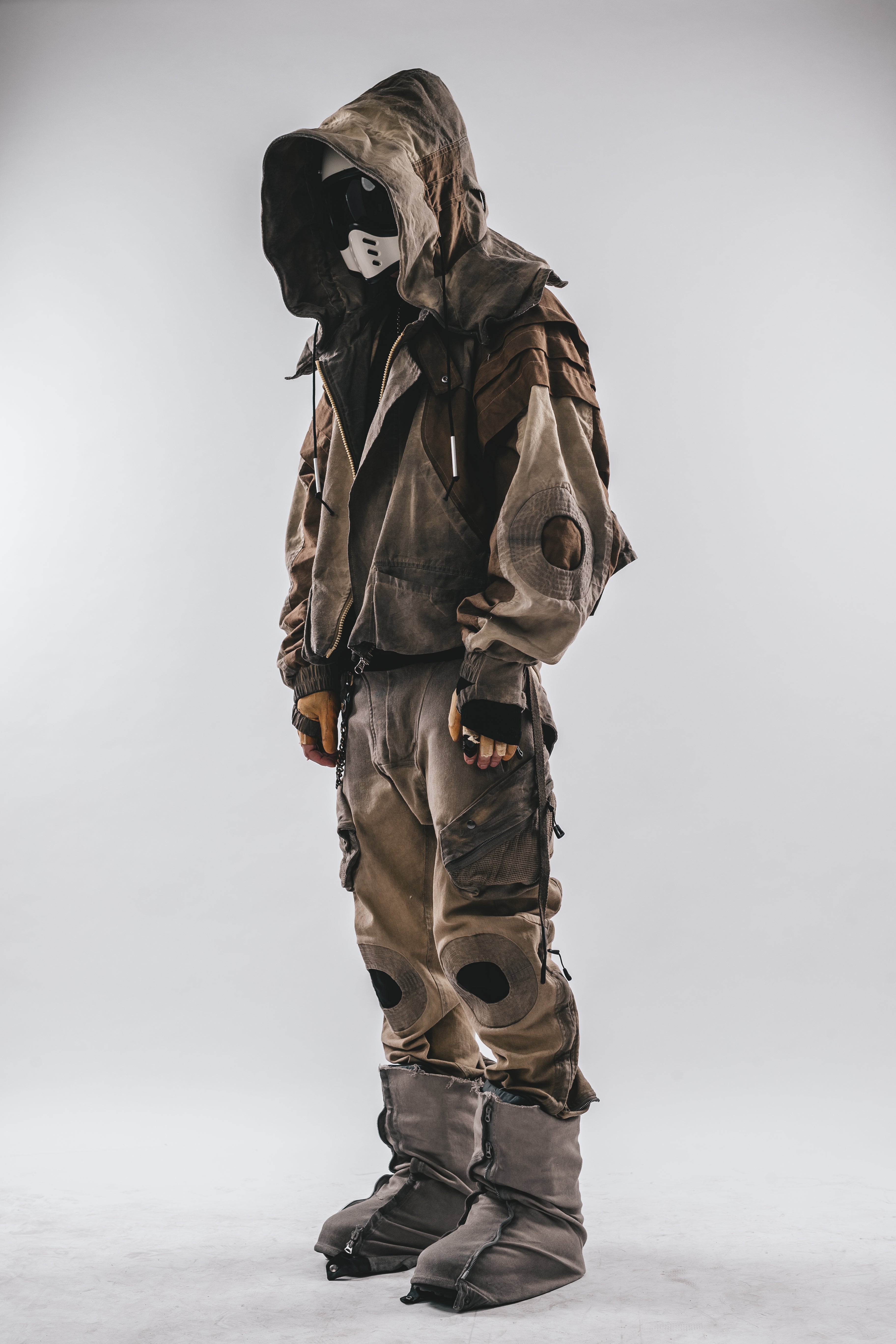 Giacca a pipistrello oversize con cappuccio