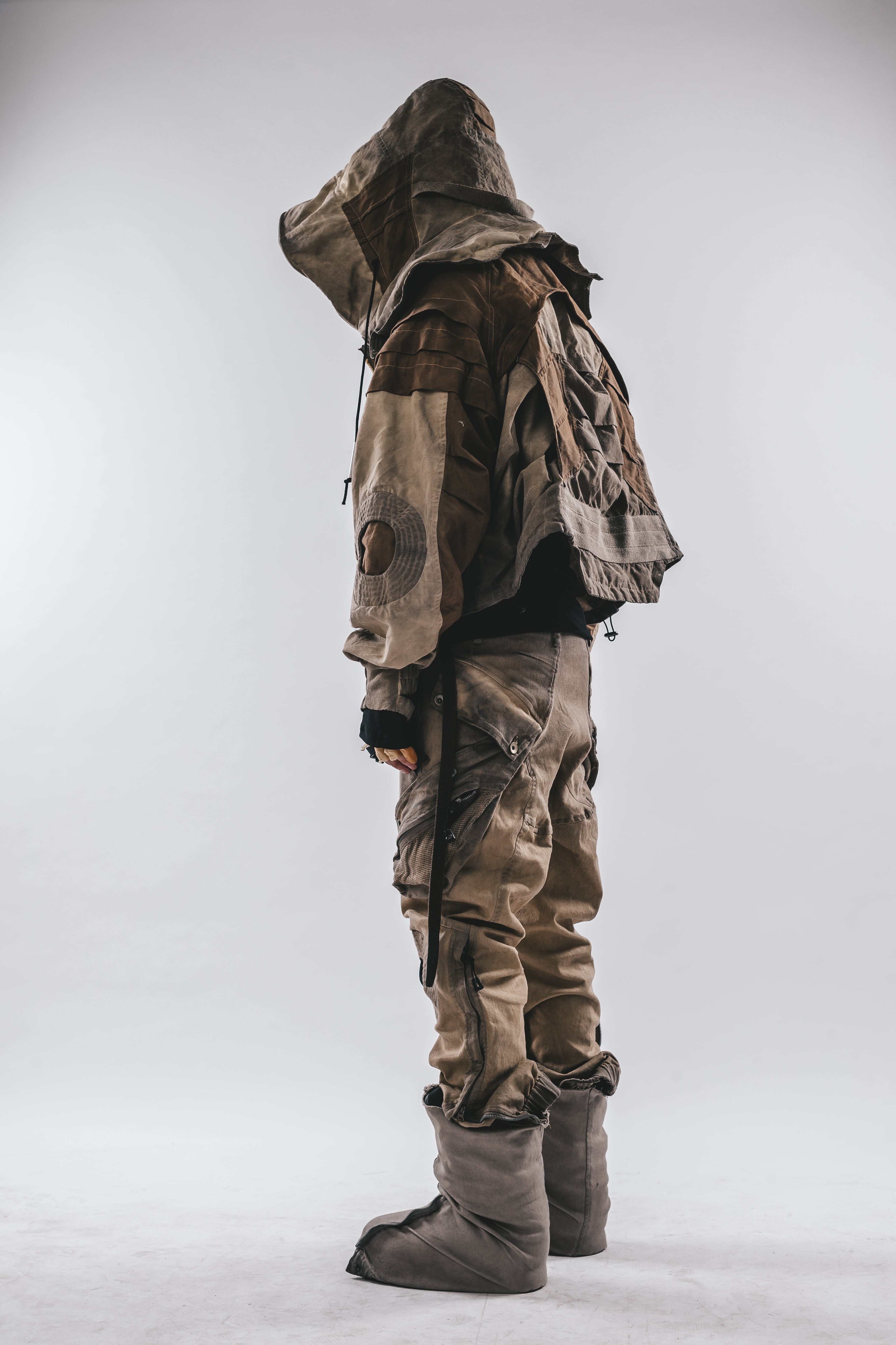 Giacca a pipistrello oversize con cappuccio