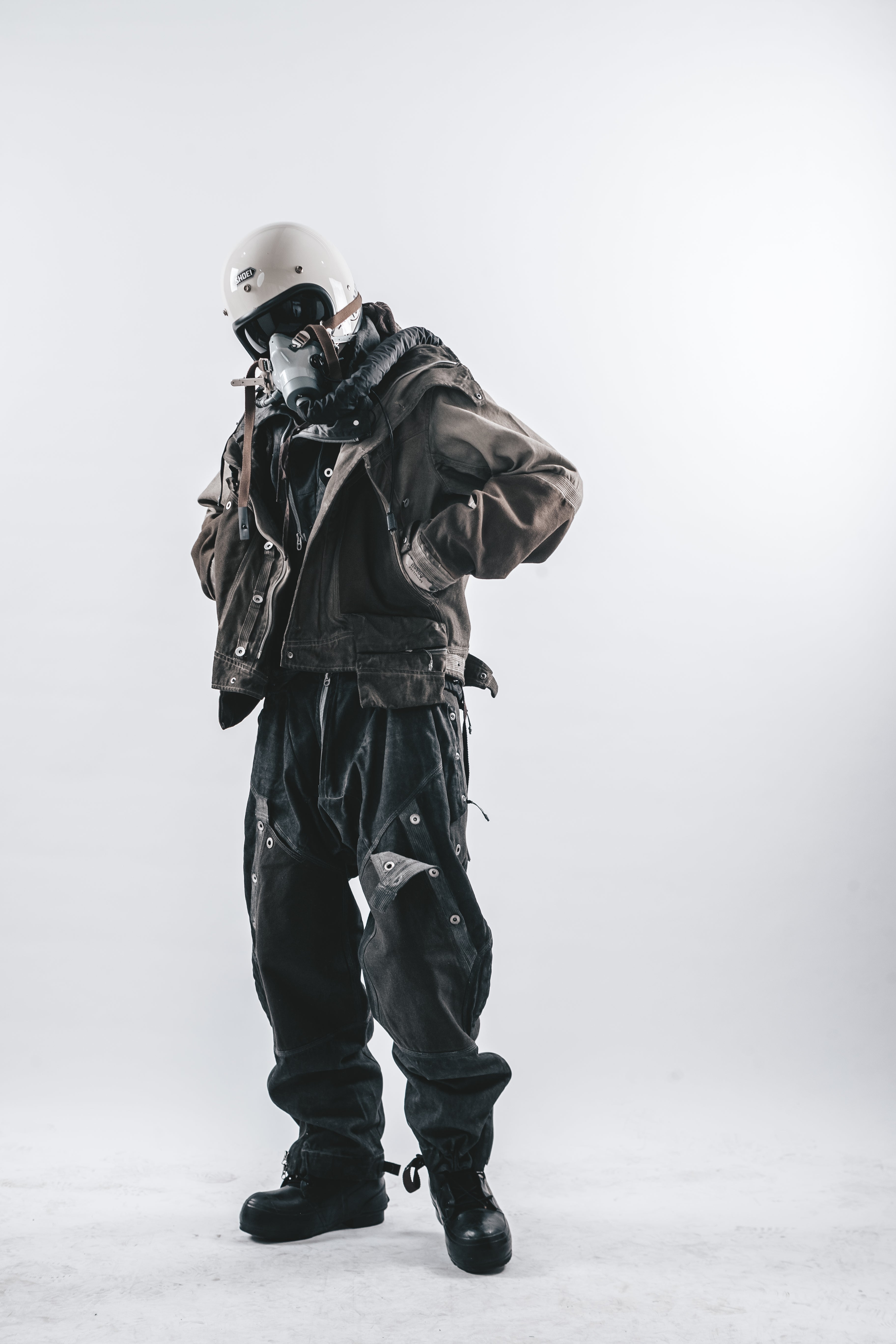 PANTALONI ORION CON BORDO CONSUMATO DRKLEI