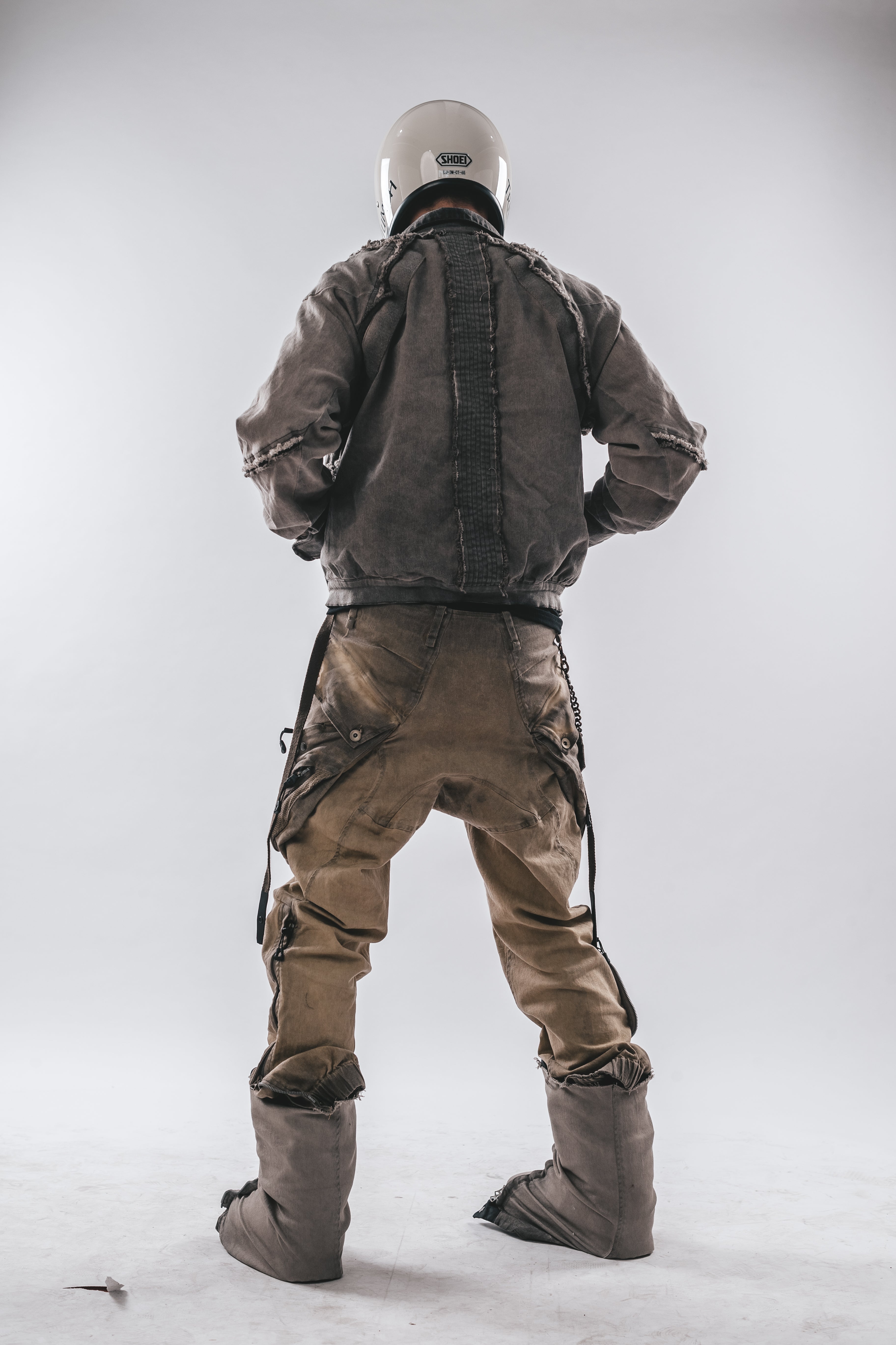 Giacca corta con orlo grezzo lavato Detroit