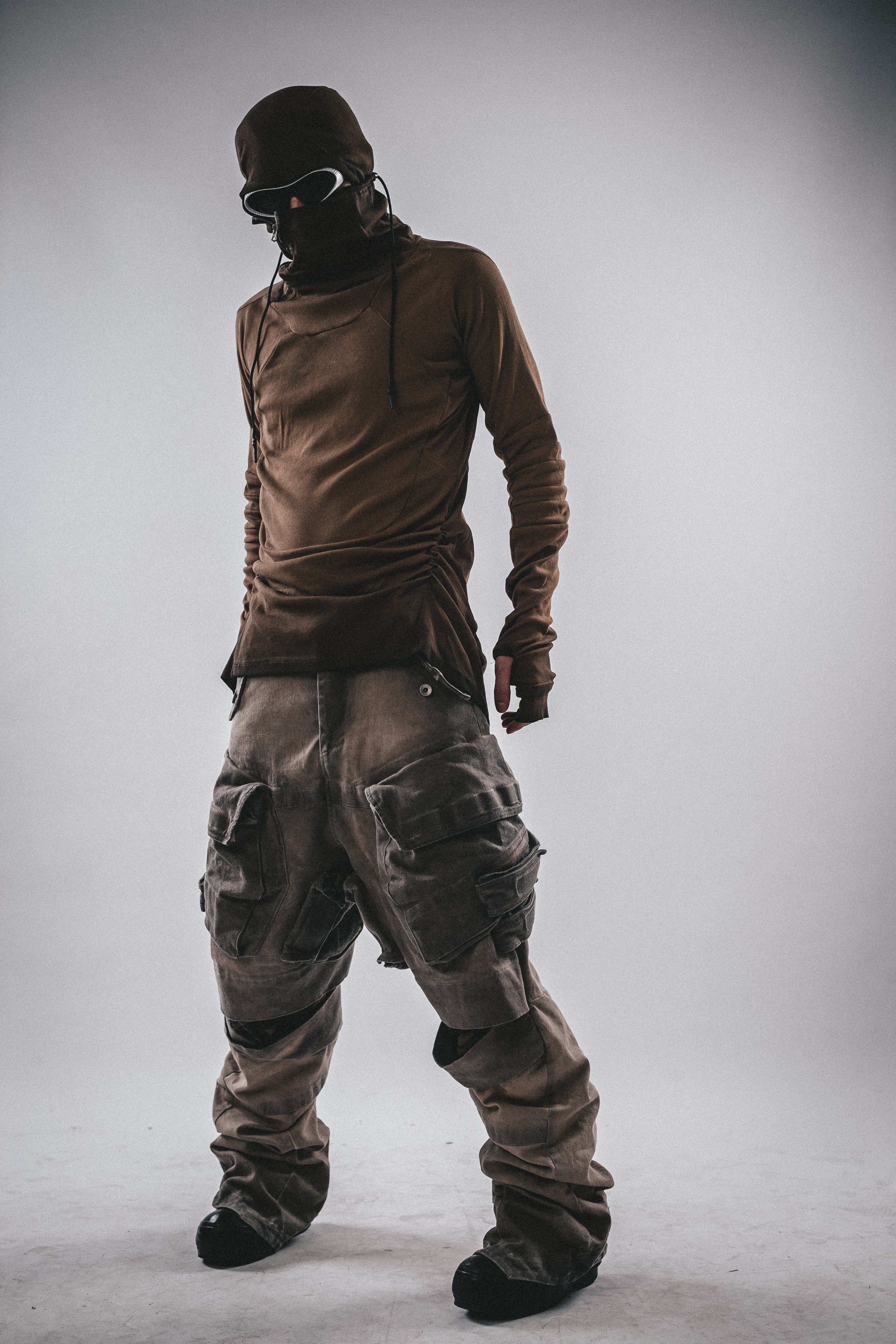 Felpa con cappuccio Ninja Washed