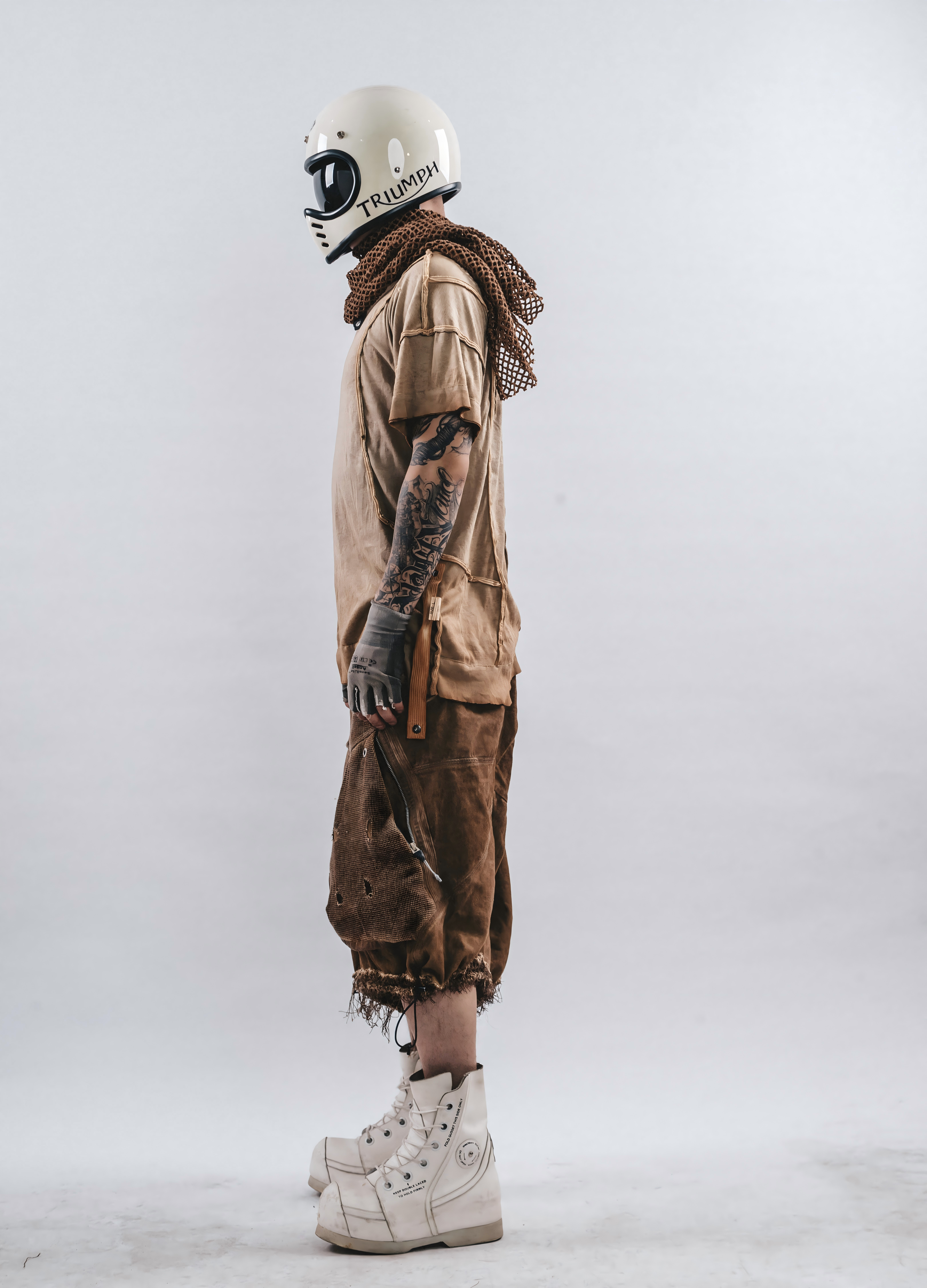 DRKLEI REVERSIBLE RAW EDGE TEE