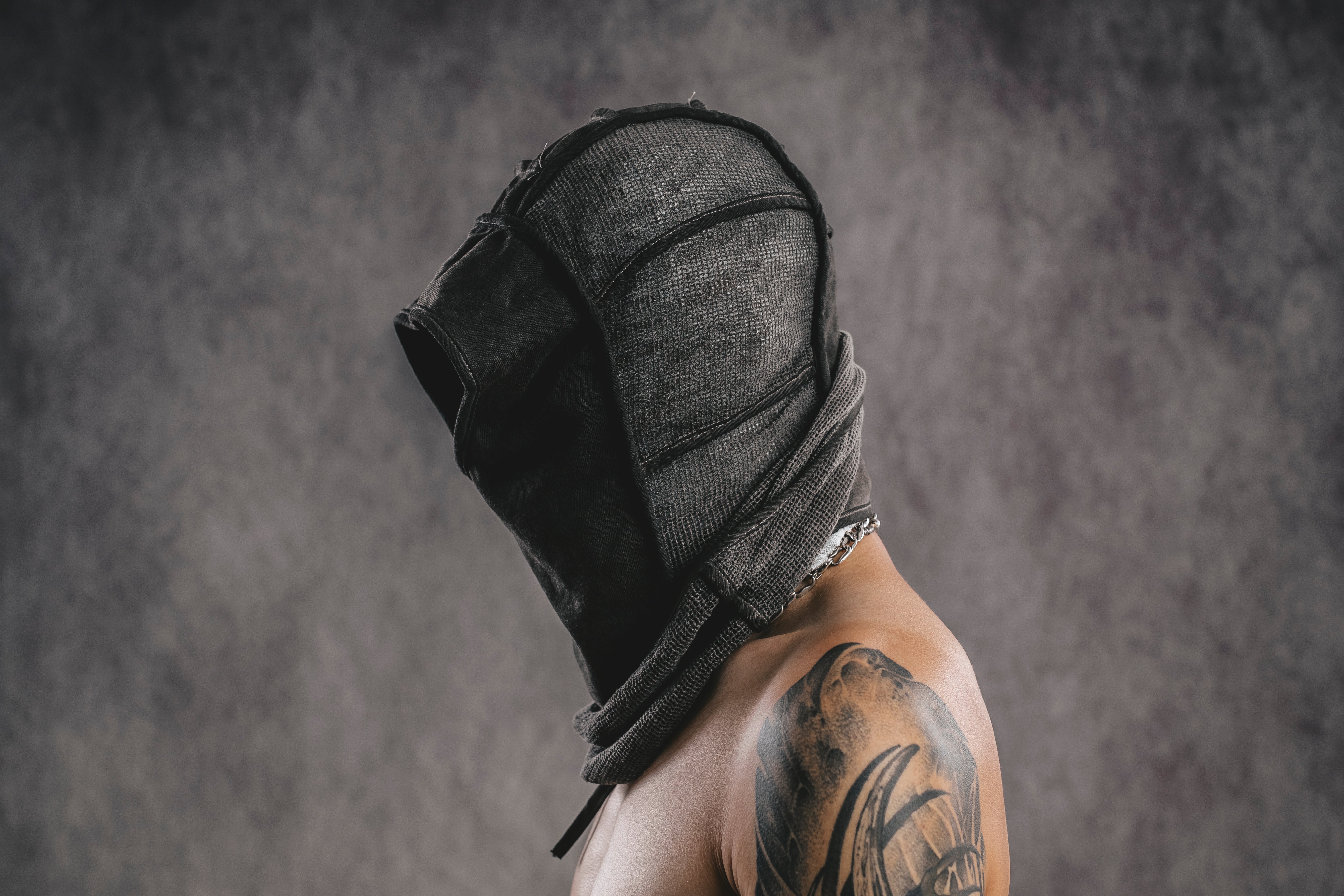 CAPPUCCIO PATCHWORK IN RETE DUNE