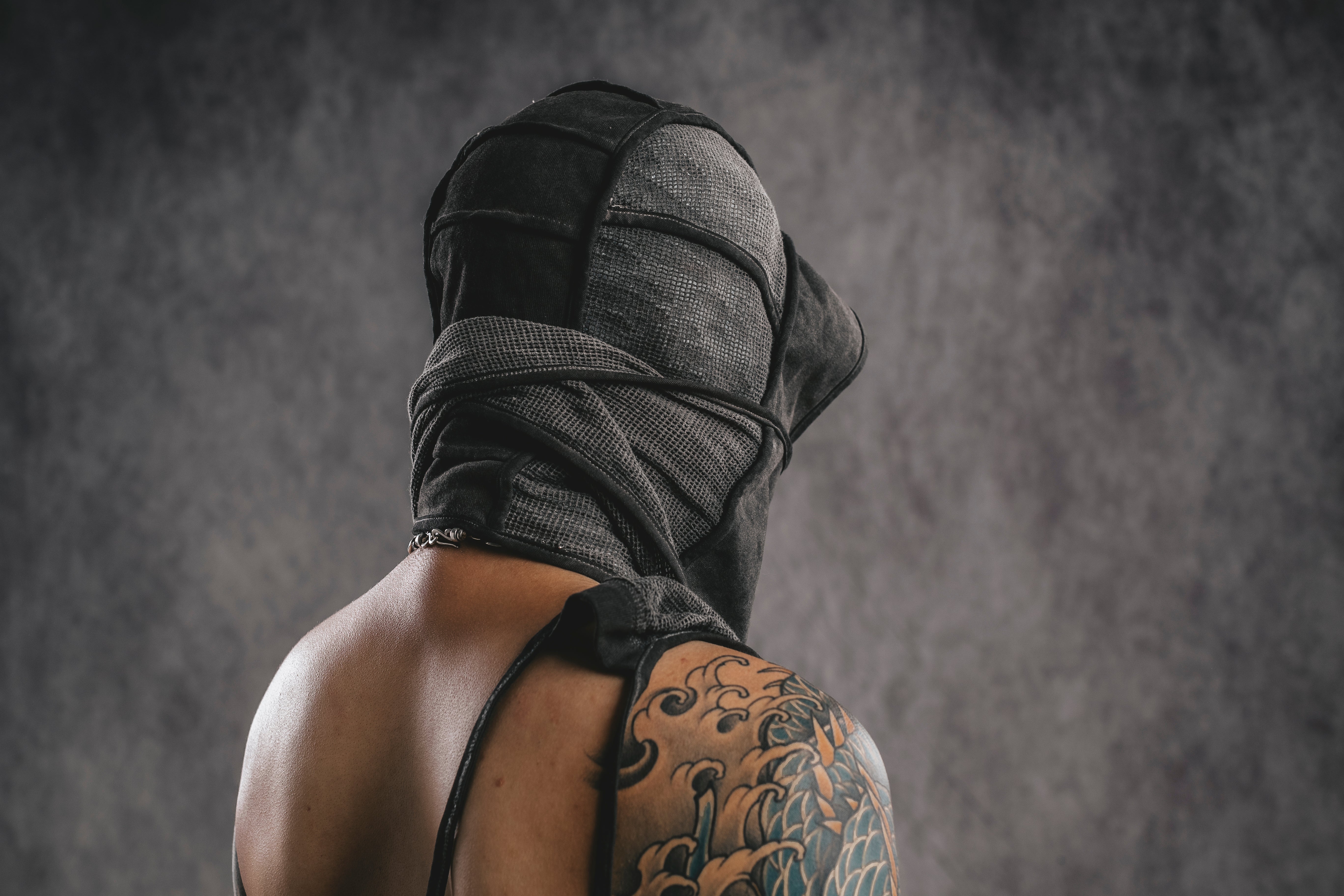 CAPPUCCIO PATCHWORK IN RETE DUNE