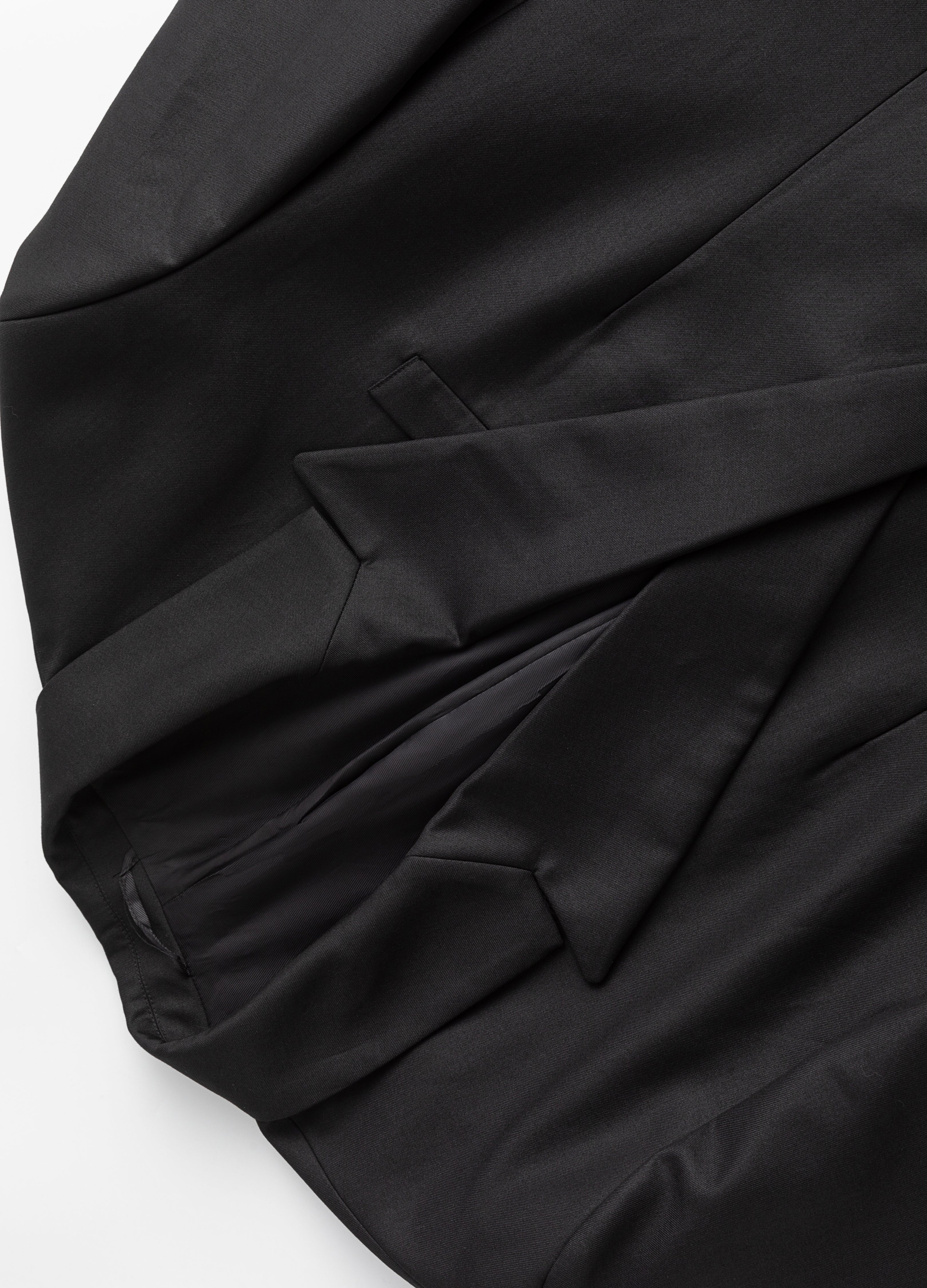 Giacca da abito con drappeggio profilato 23FW