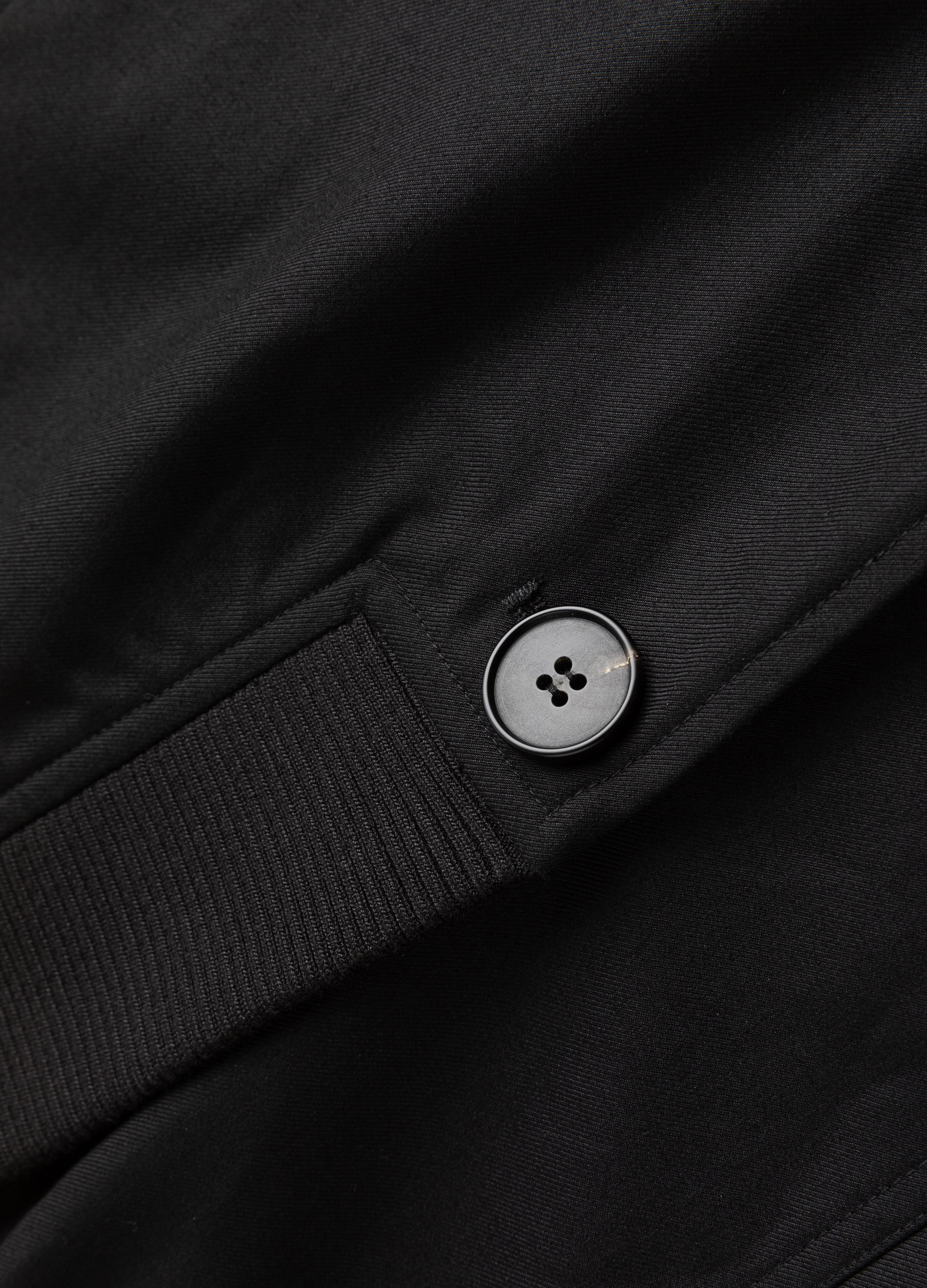 Cappotto antivento a coste con scollo a V 23FW