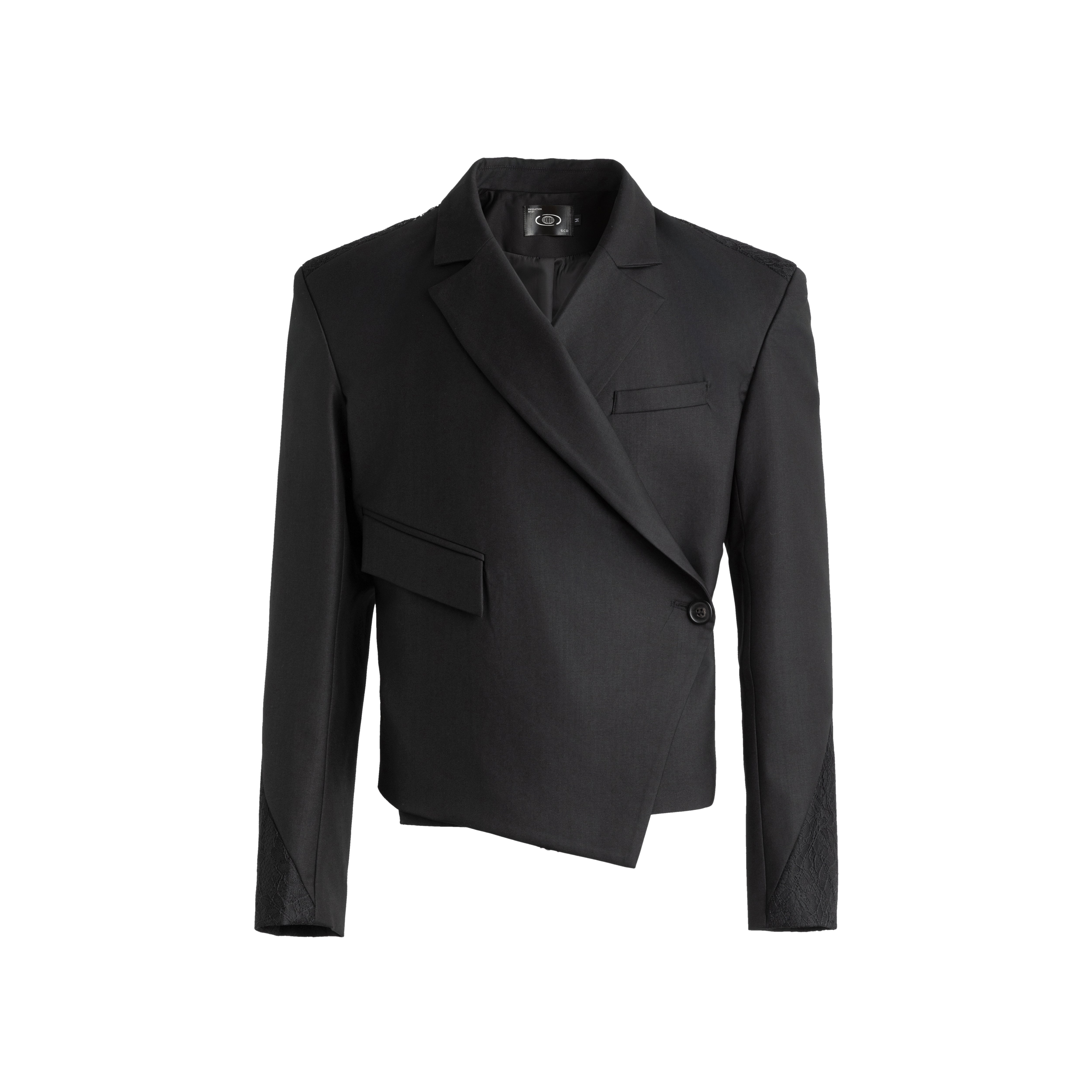 Asymmetrical suit jacket hotsell