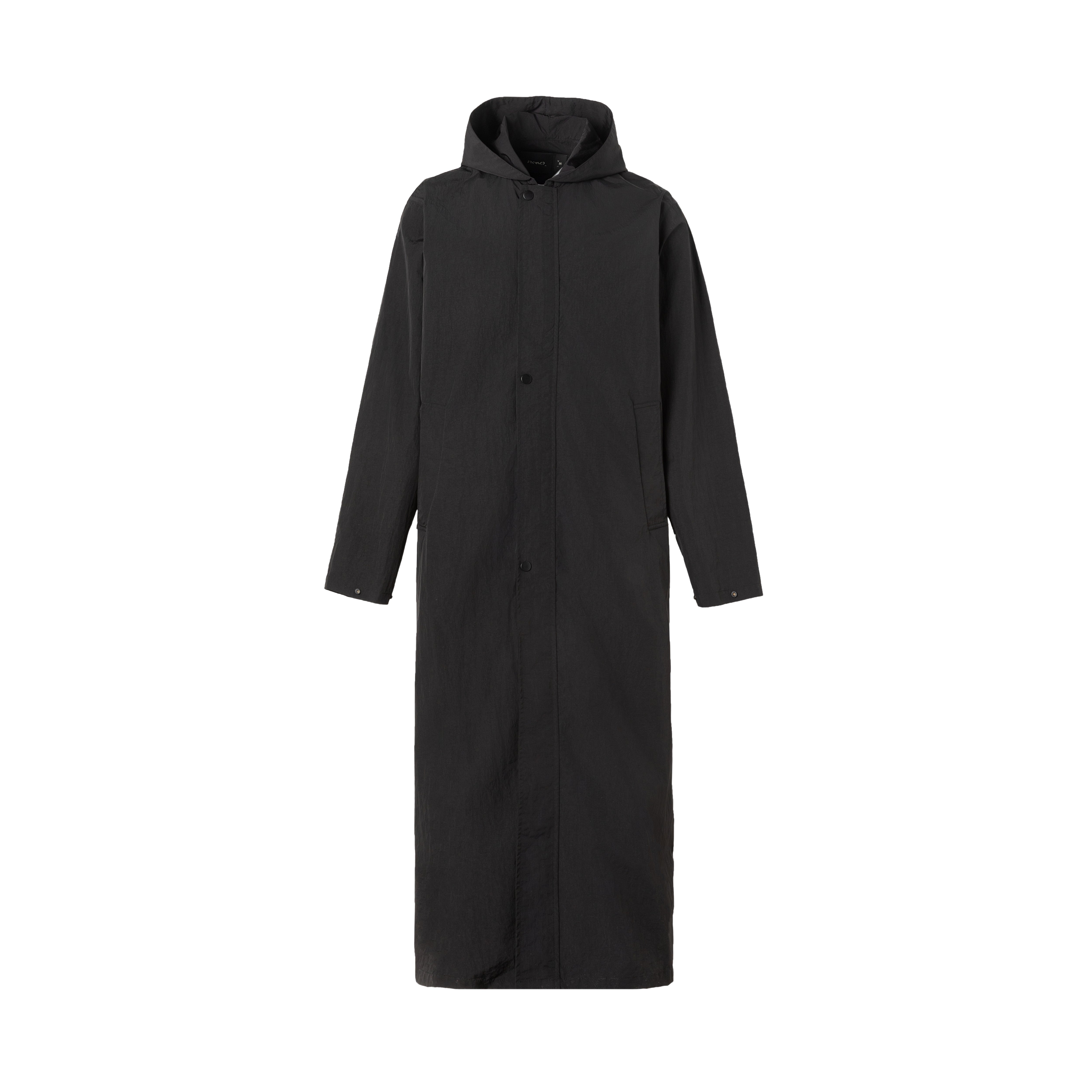 25SS DARK CASCADE HOODED TRENCH