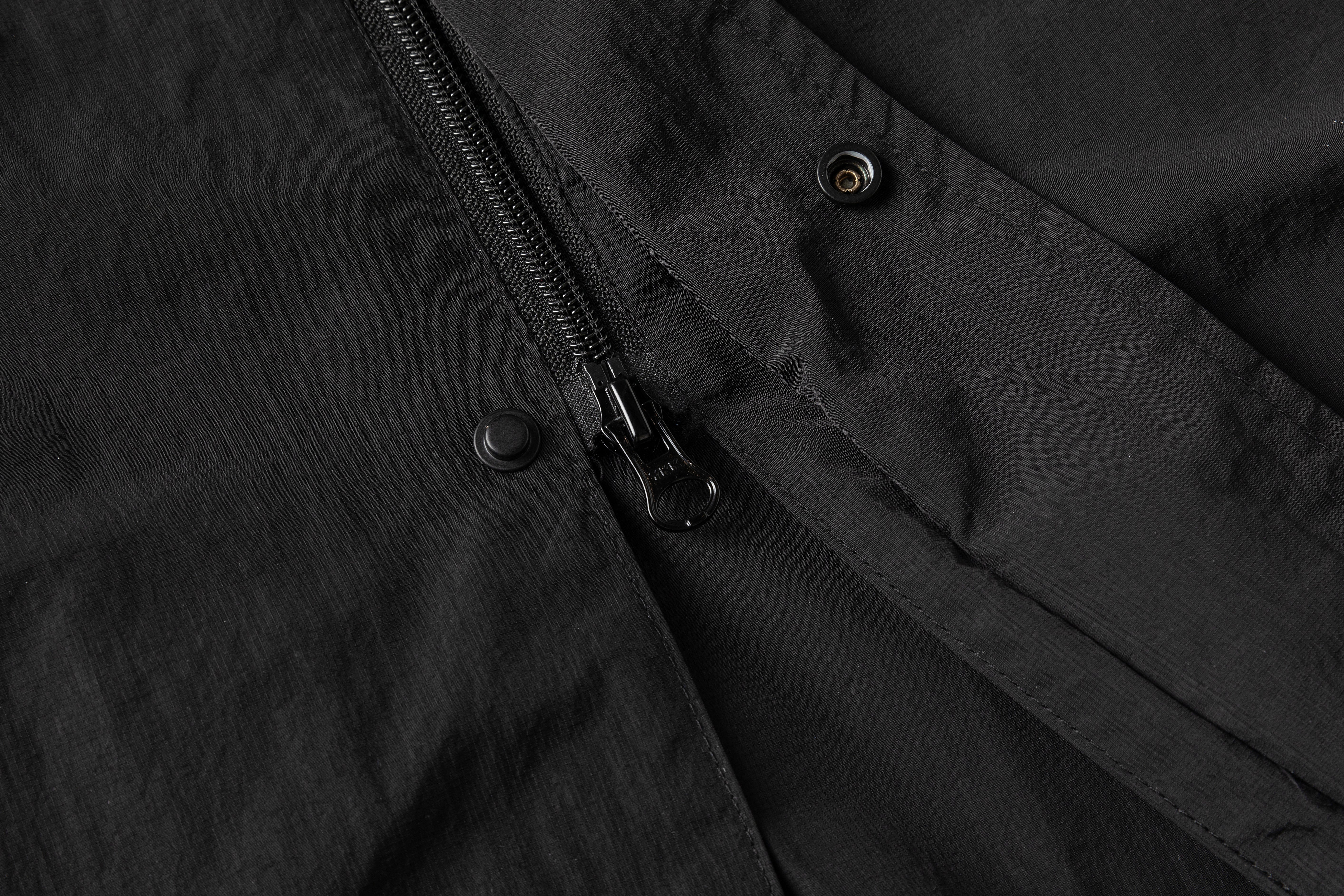 25SS DARK CASCADE HOODED TRENCH