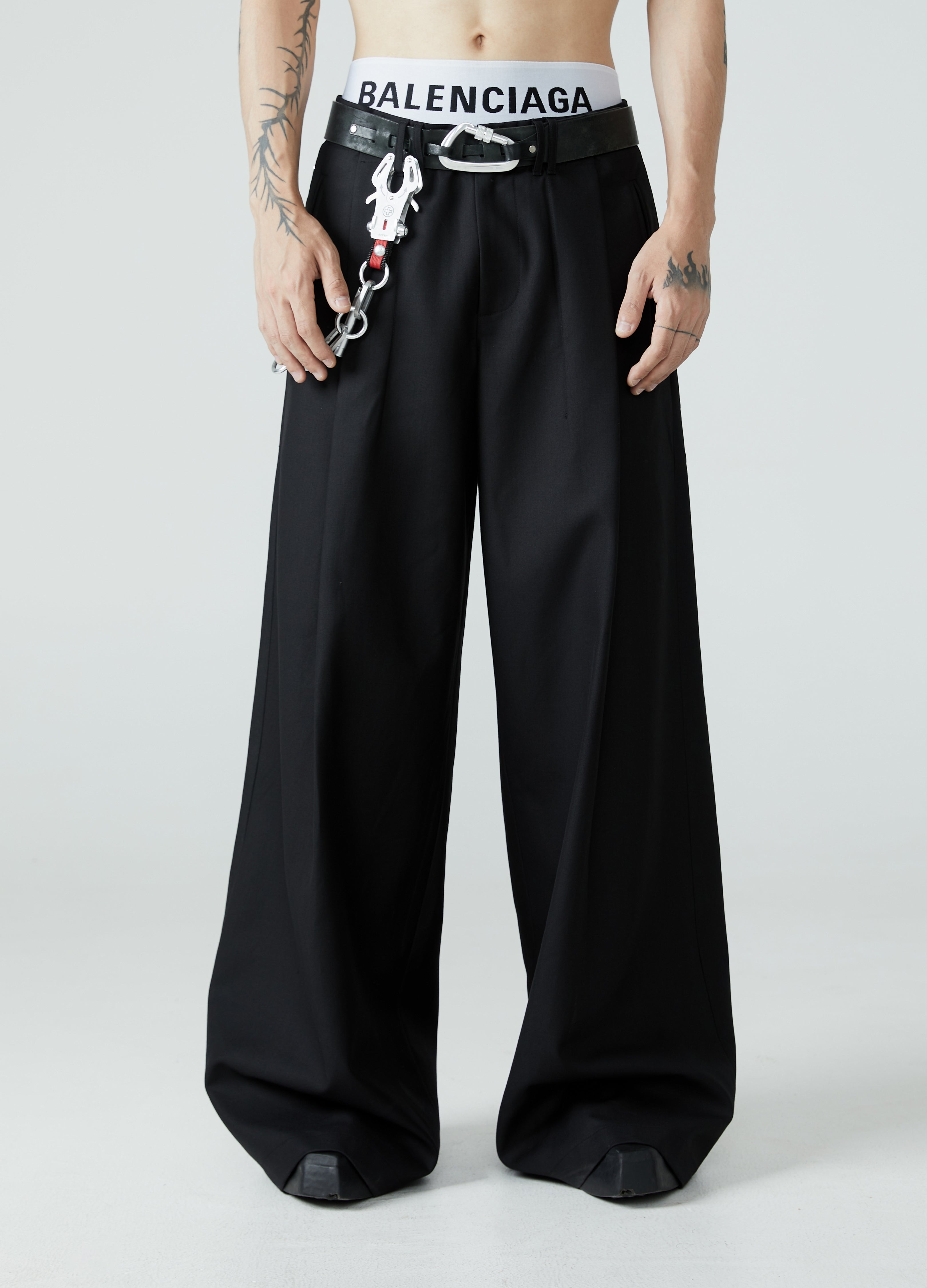 23FW Pleated Wide-Leg Pants