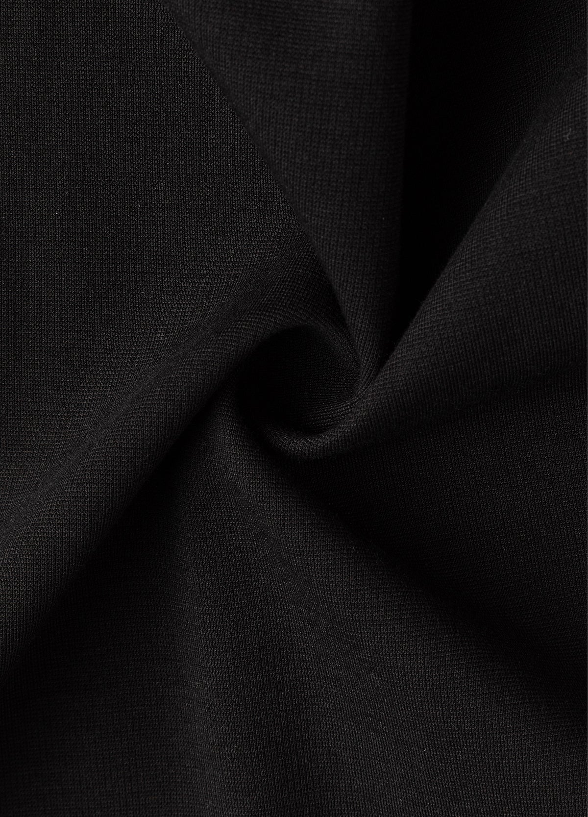 Black knit surface.