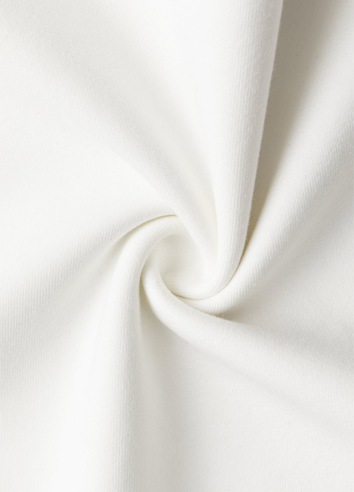 White knit surface.