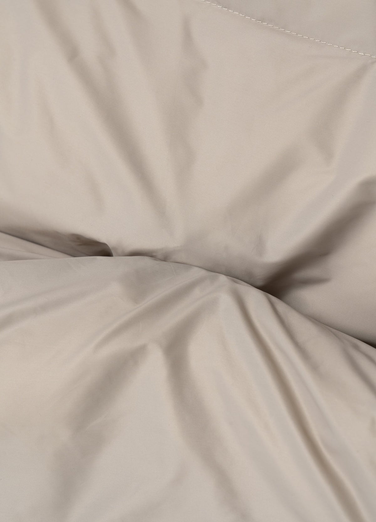 Shell surface and seam.