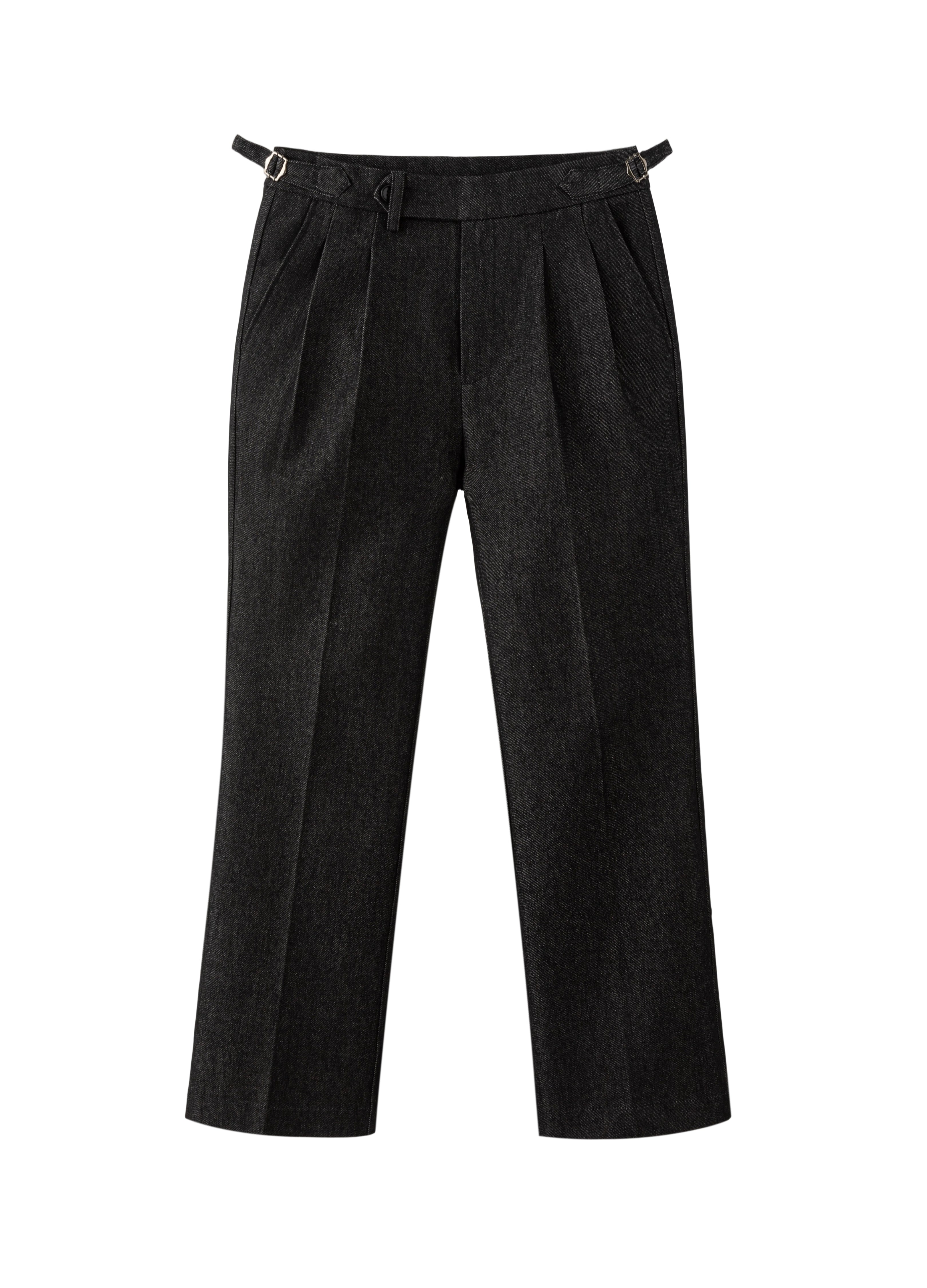 26SS NAPLES PLEATED RAW TROUSERS