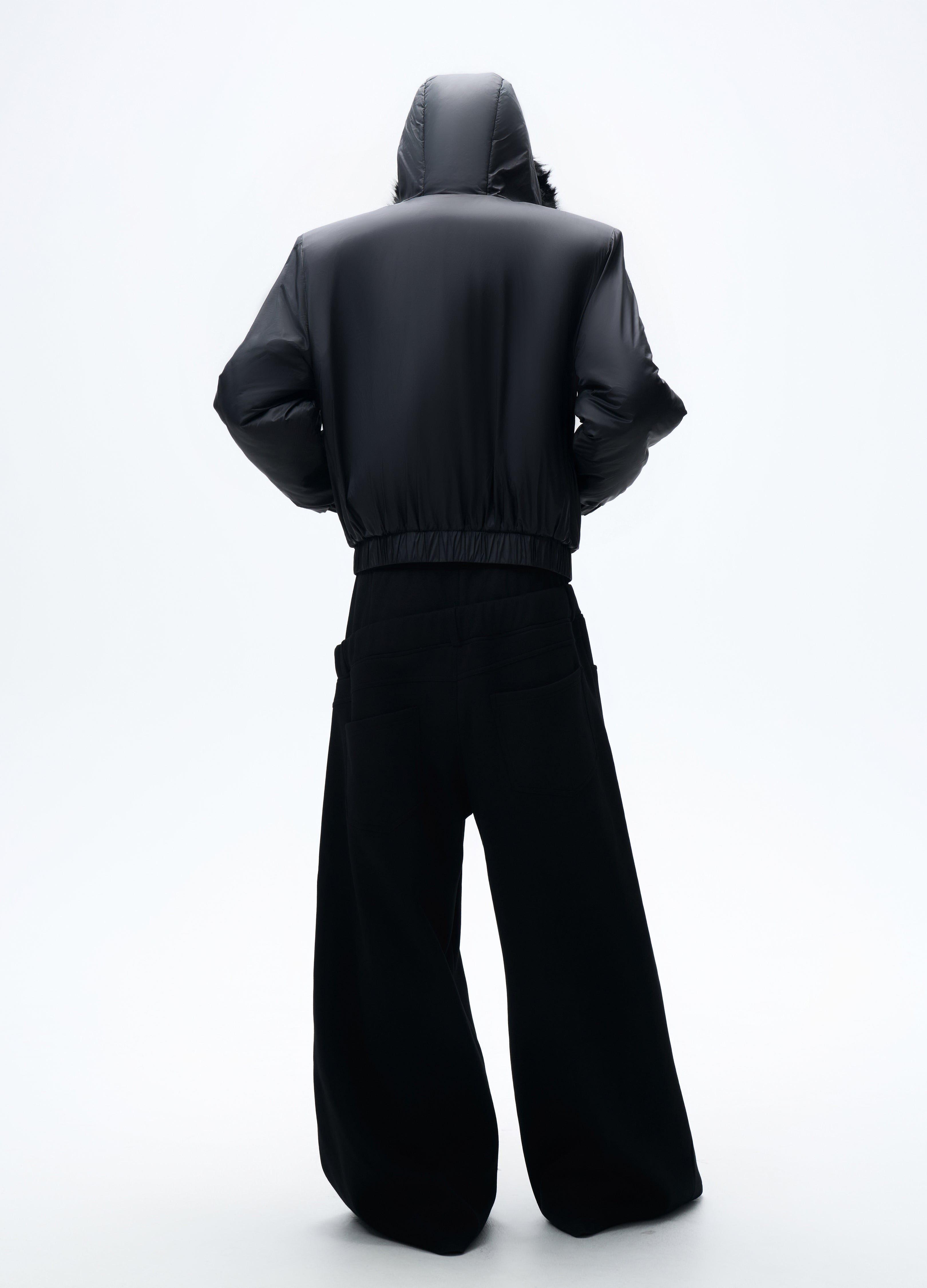 25FW FUR HOODED PUFFER JACKET